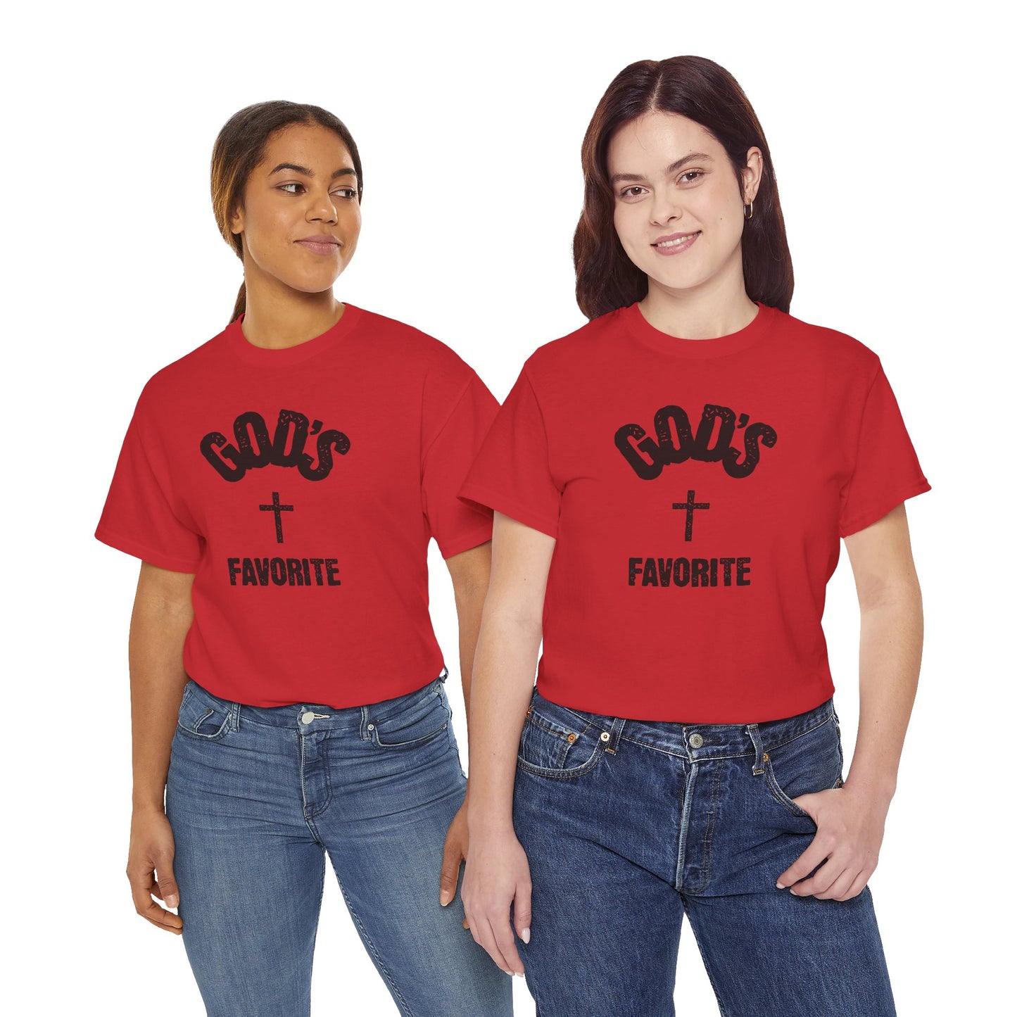 God's Favorite T-Shirt — Christian Cross Faith Graphic Tee