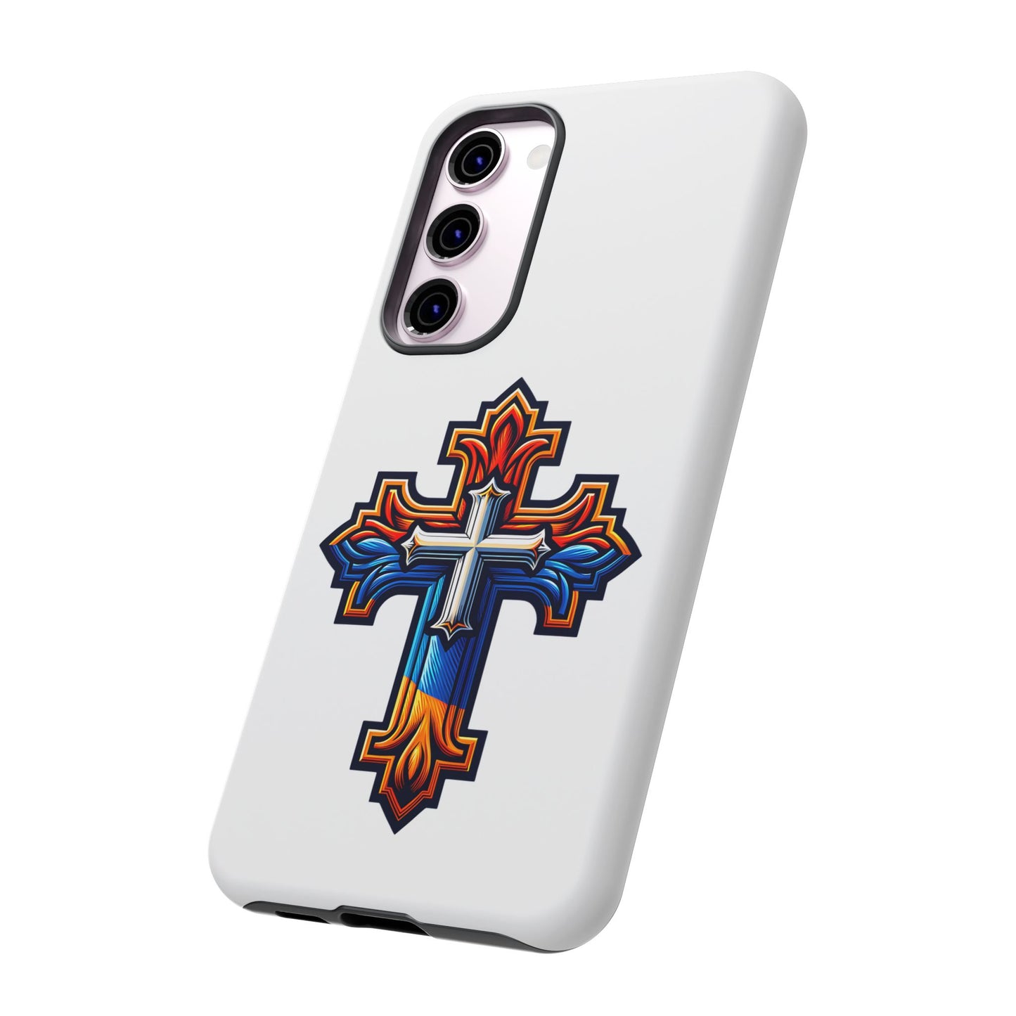 Armenian cross flag phone case iPhone Samsung Google, Christian phone case, white phone case
