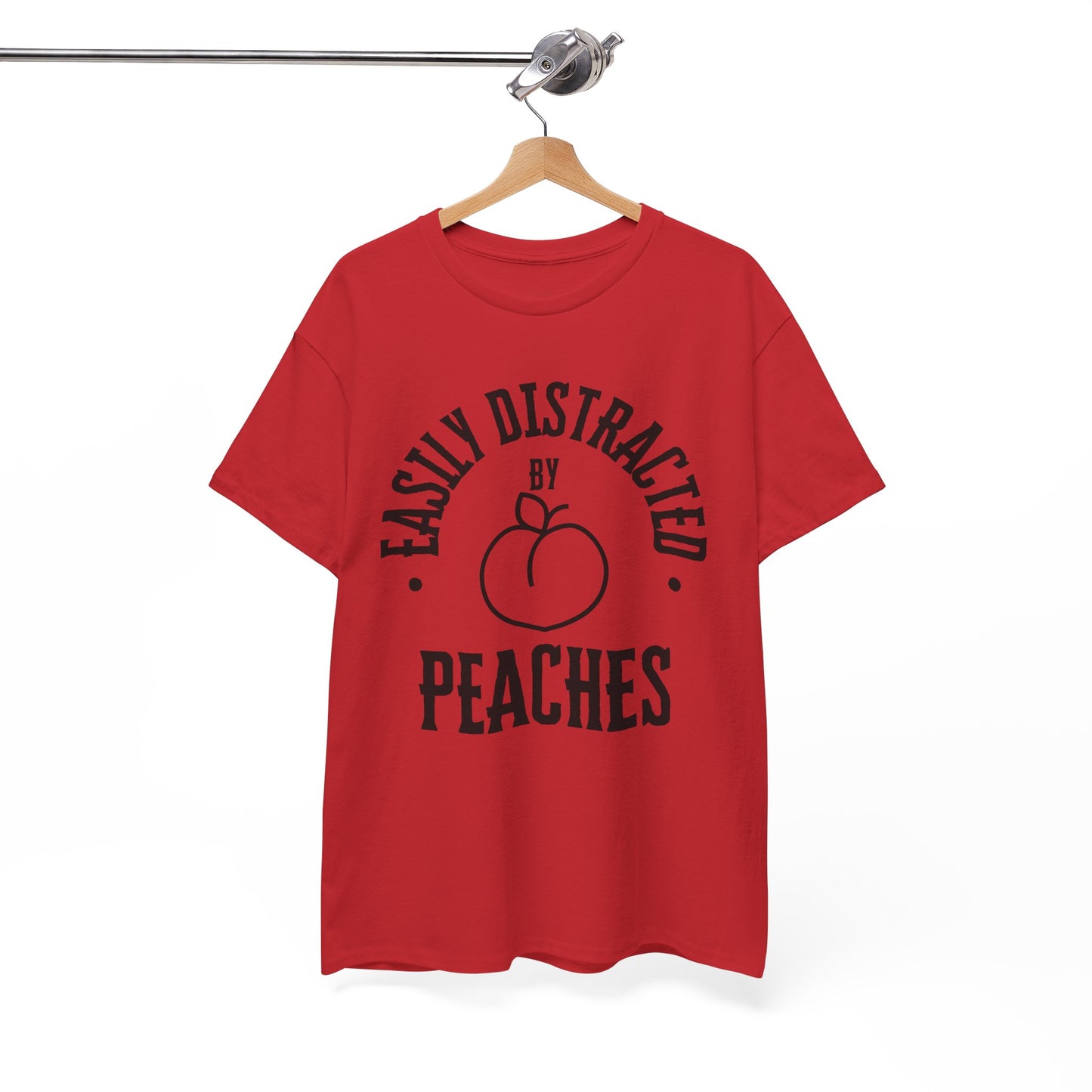 Easily Distracted by Peaches t-shirt, funny t-shirt, peach lovers shirt