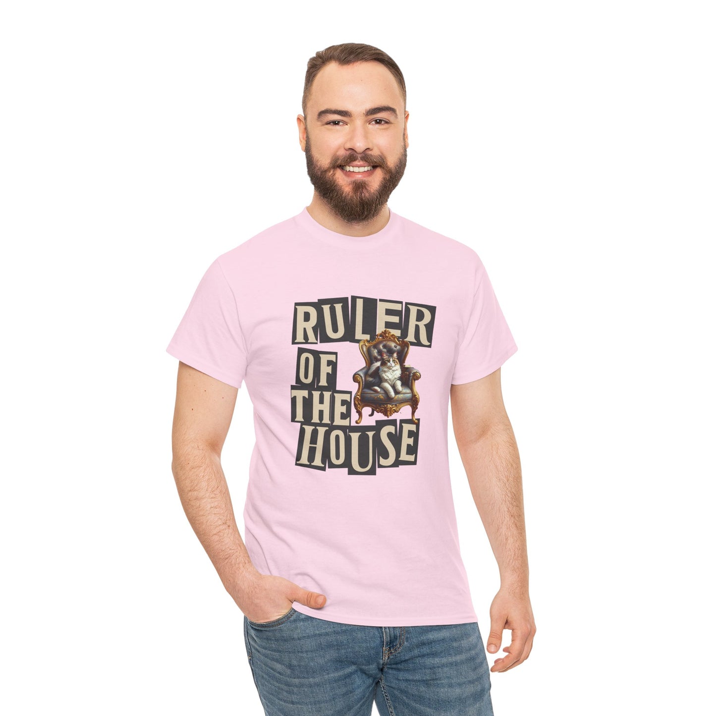 Ruler of the House Tee, Funny Pet Shirt, Gift for Cat Lovers, Unisex Cotton Tee, Casual Wear for Pet Owners