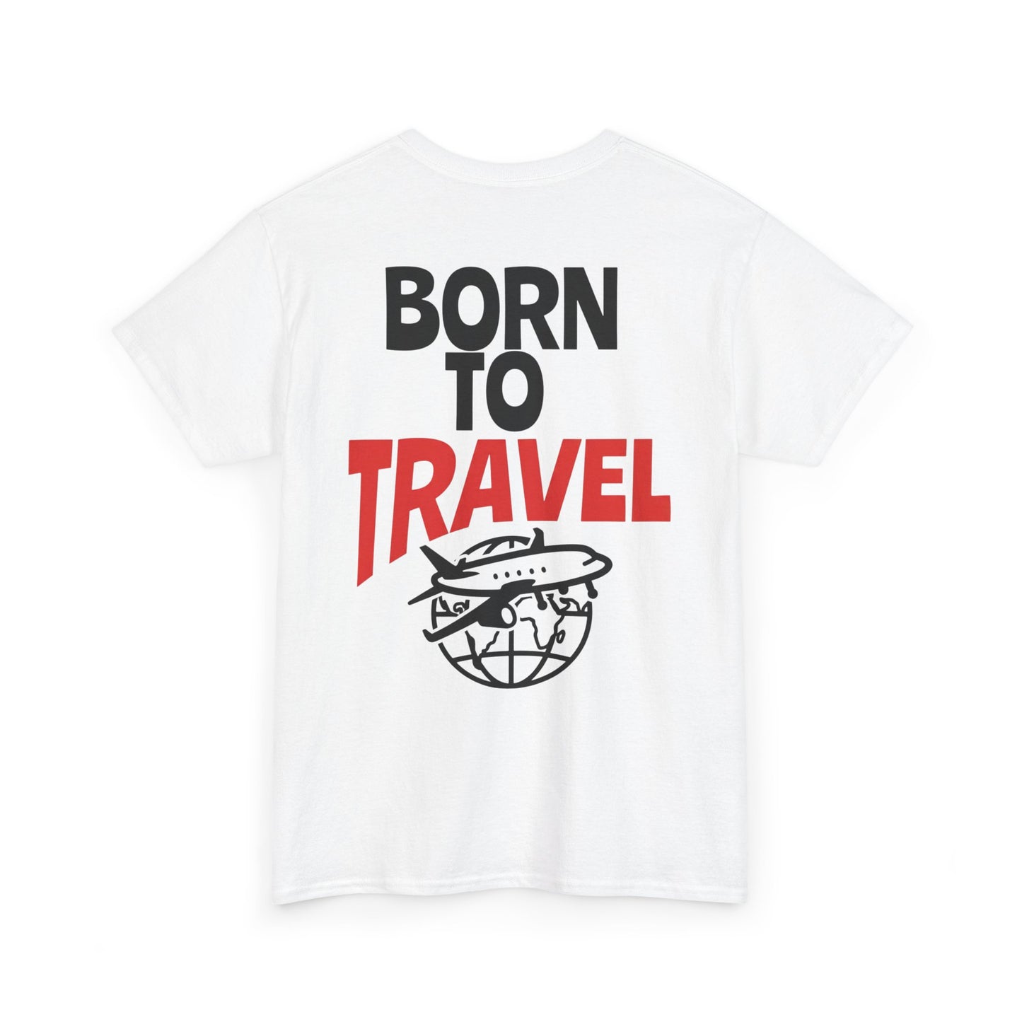 Born to Travel T-Shirt — Retro Plane Globe Tee for Travelers & Adventure Lovers
