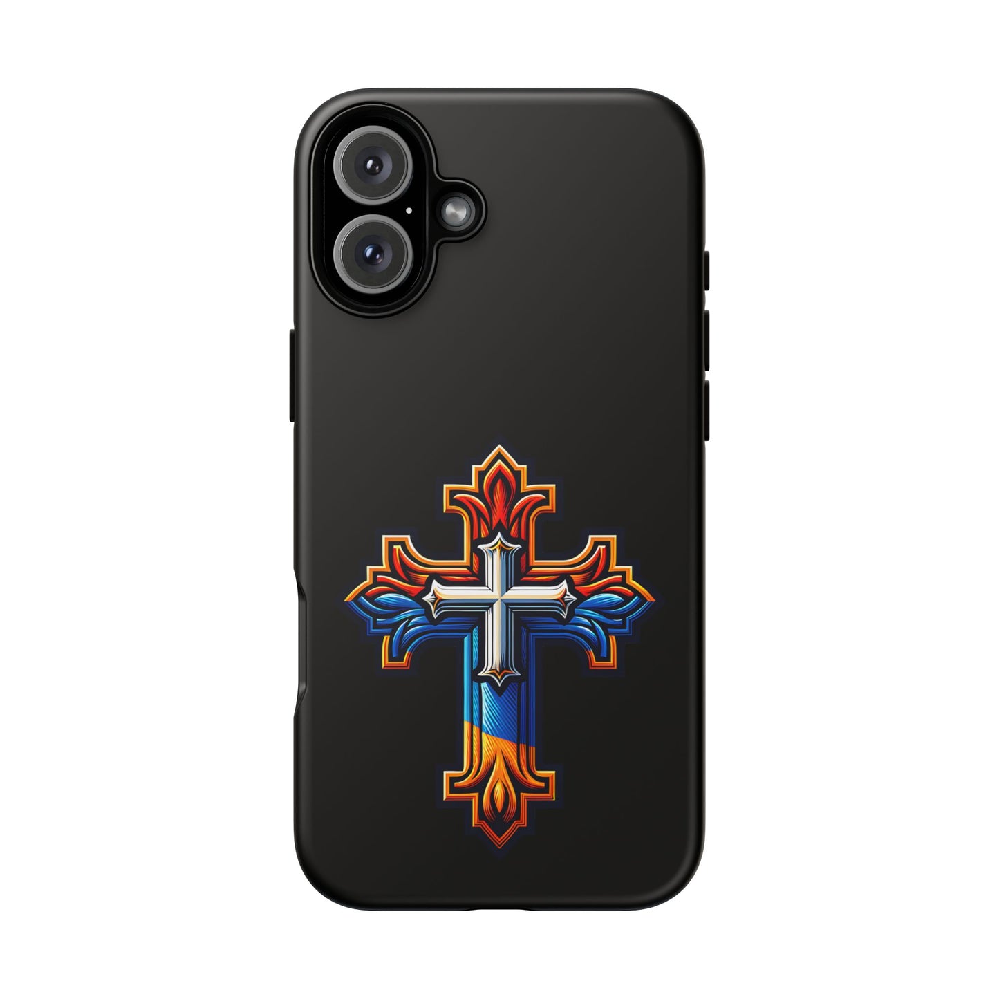 Armenian Cross phone case black, tough guard phone case