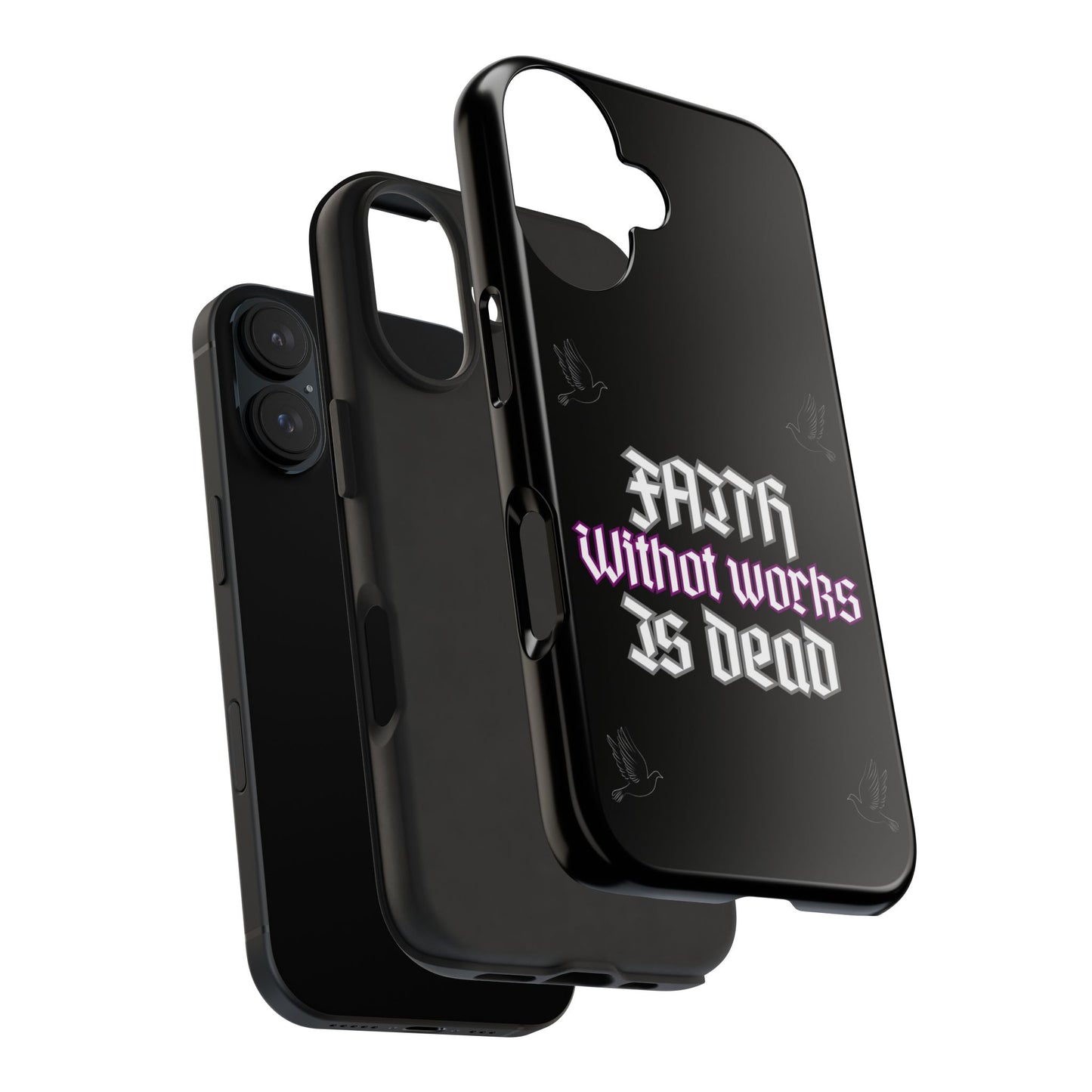 Faith Without Works Is Dead Phone Case iPhone compatible phone case | Tough Phone Case, Religious Quote