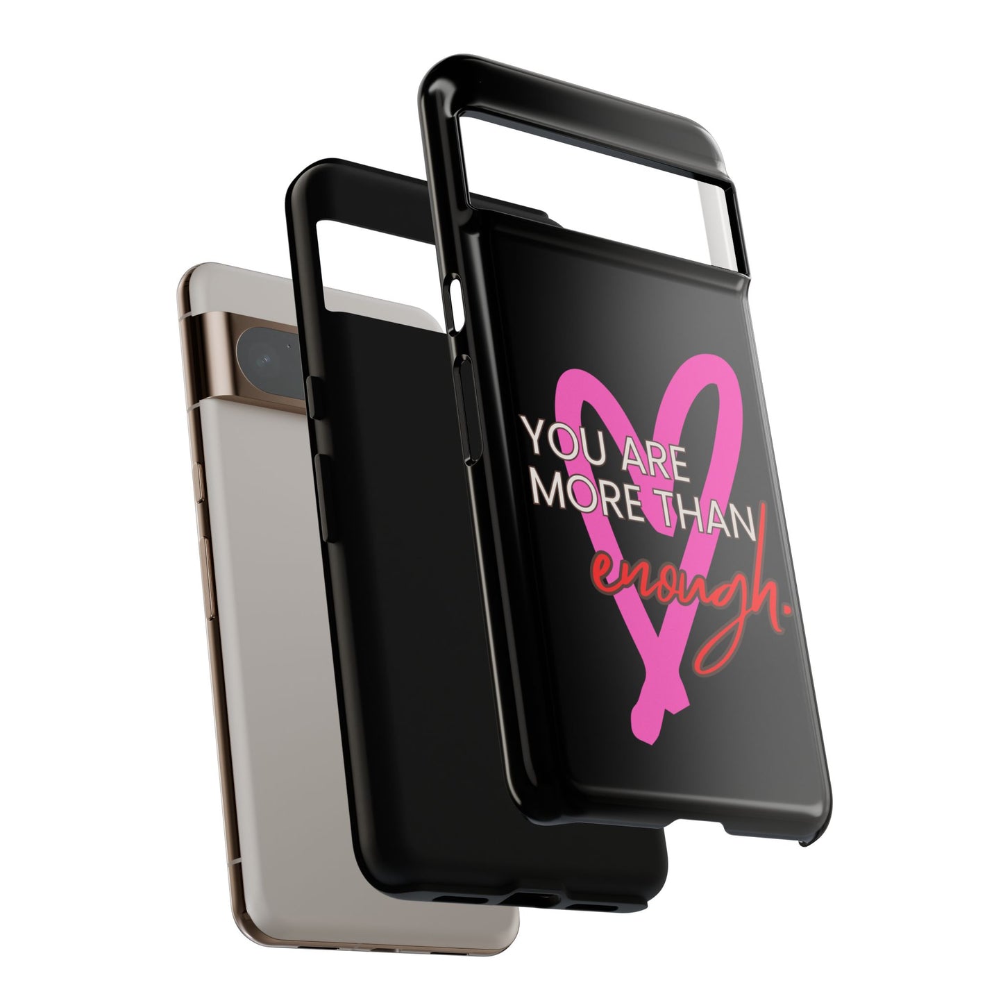 You are more than enough black phone case cute phone case gift, phone case for her