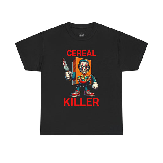Cereal Killer Tee - Funny Unisex Cotton T-Shirt, Perfect for Halloween, Gift for Foodies, Quirky Humor Shirt