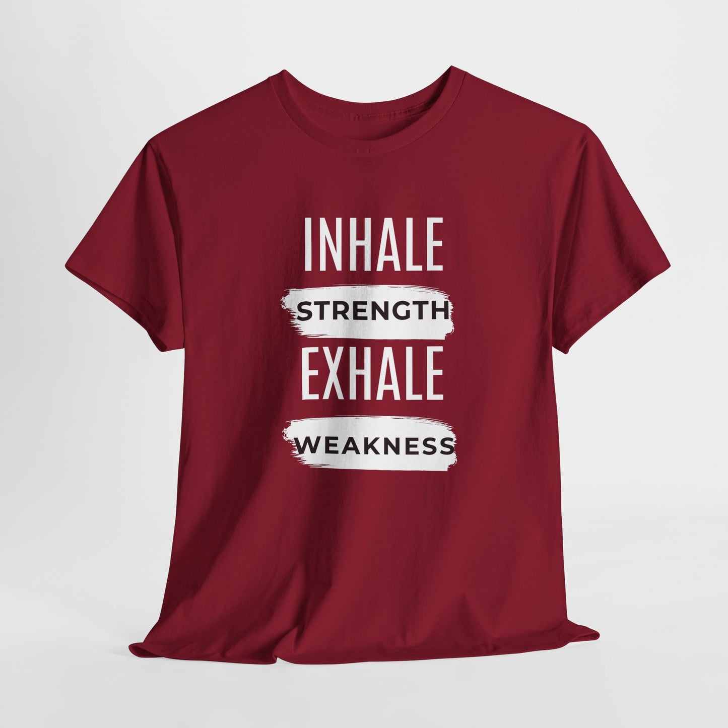 Inhale strength exhale weakness shirt for Fitness Enthusiasts, Workout Shirt, Motivational Gift, Gym Apparel, Inspirational [...]