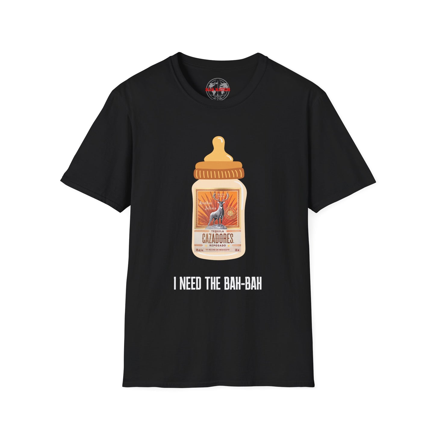 Funny Baby Bottle T‑Shirt — "I Need The Bah‑Bah" Graphic Tee