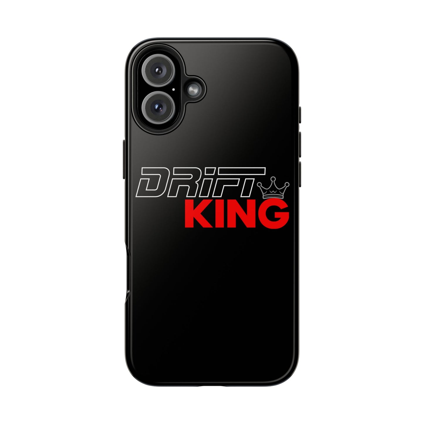 Drift King iPhone Compatible Black Phone Case | Tough Protective Phone Case