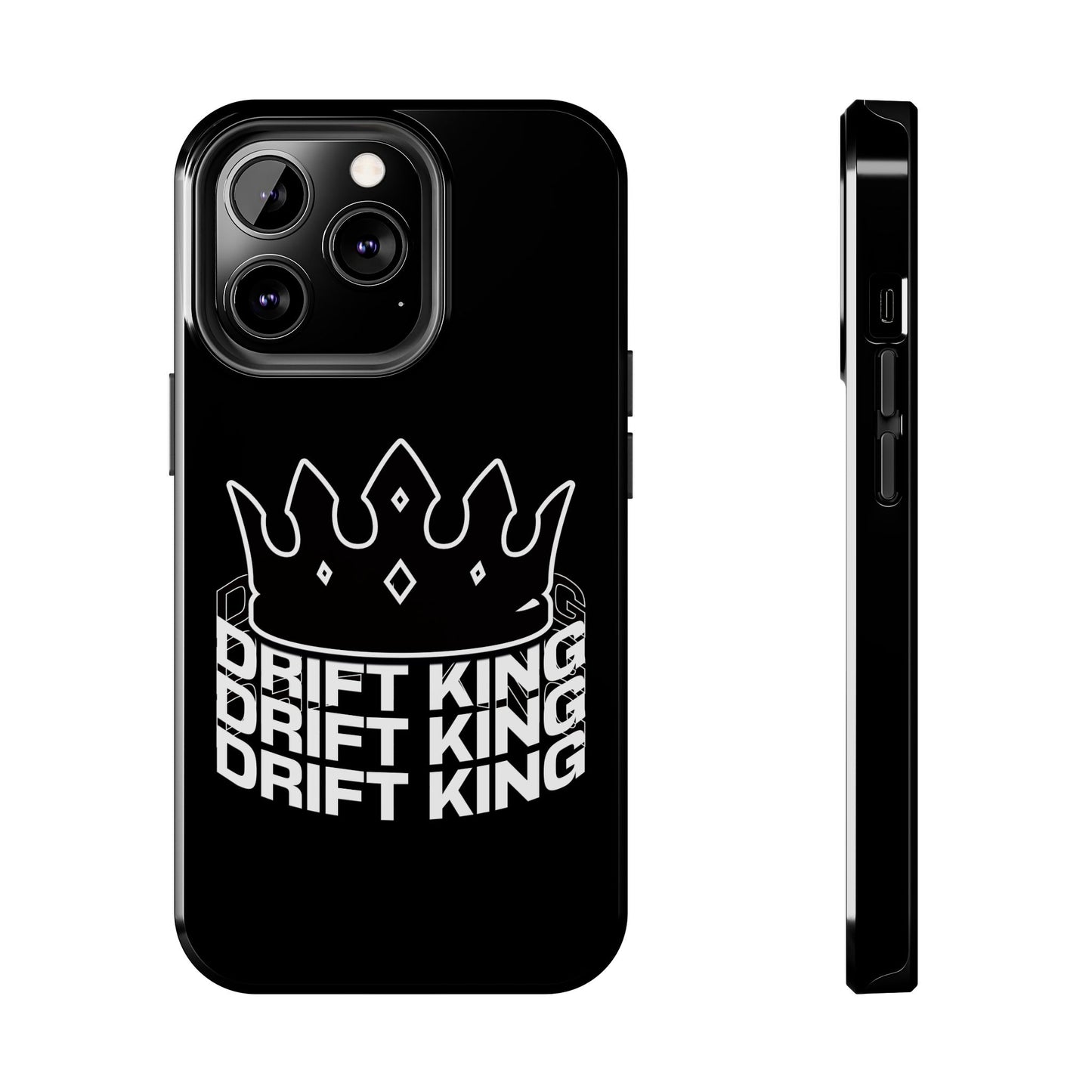 Drift King crown iPhone phone case | Tough Phone Case, racing typography iphone compatible