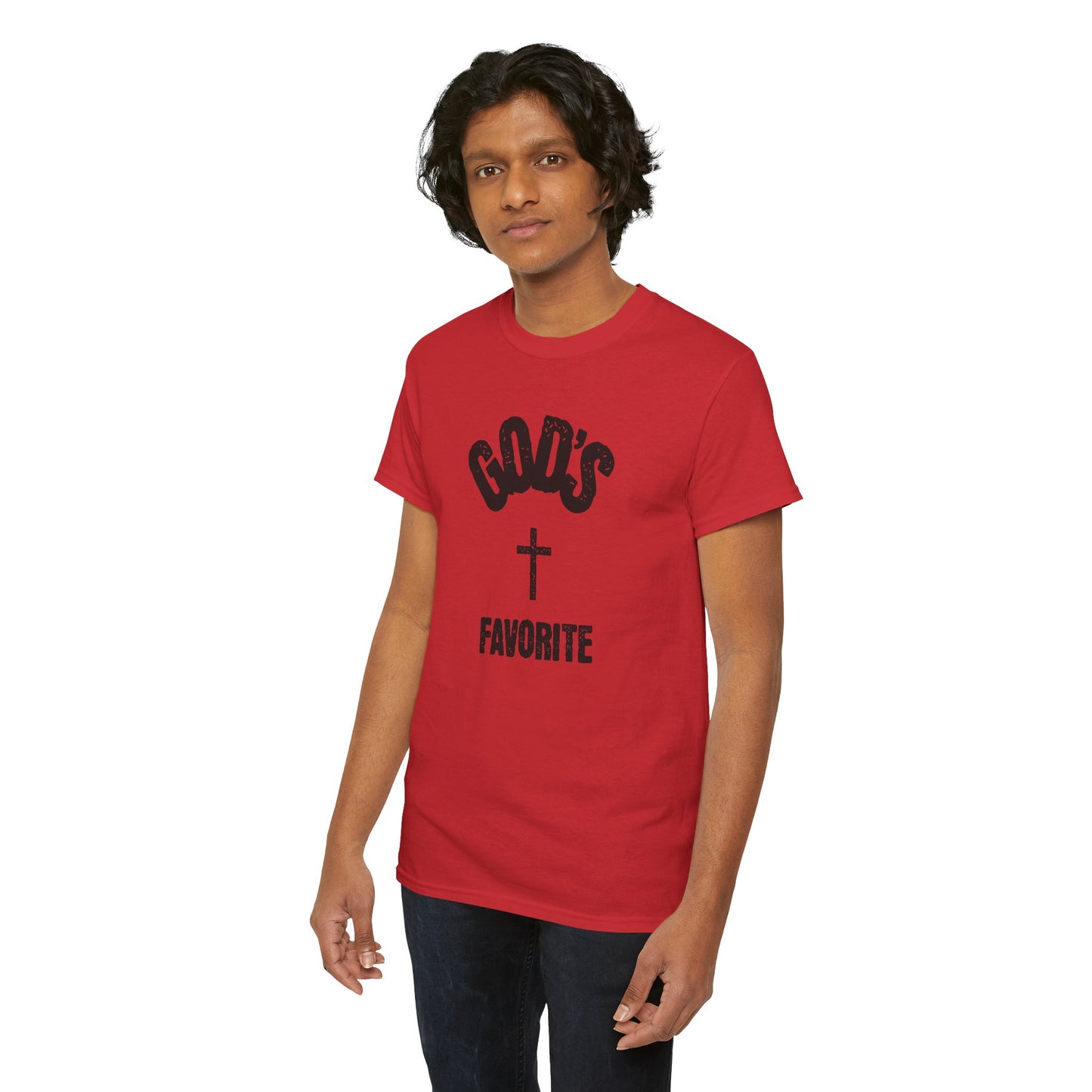 God's Favorite T-Shirt — Christian Cross Faith Graphic Tee