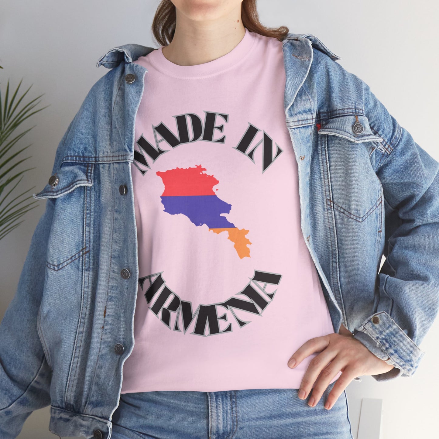 Proudly Made in Armenia Tee - Unisex Heavy Cotton T-Shirt, Armenian Pride, Gift for Him/Her, Travel Souvenir, Casual Wear, Cultural Apparel