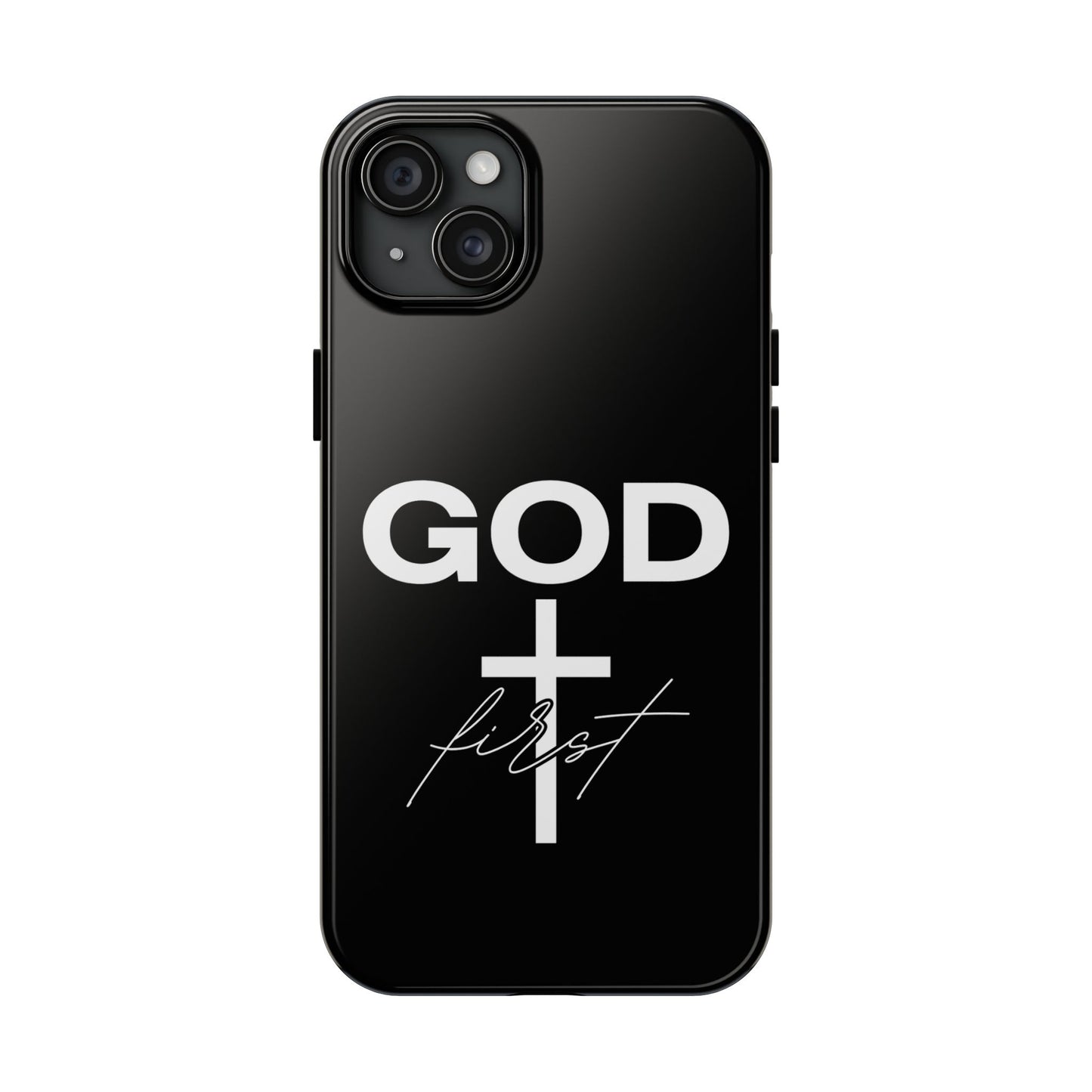God First iPhone compatible phone case | Christian cross phone case faith accessory