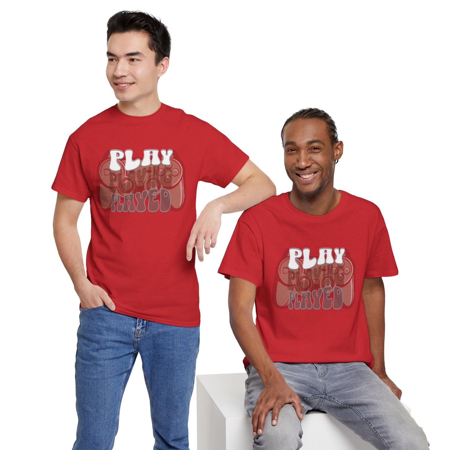 Gaming Inspired Unisex Heavy Cotton Tee - Play, Casual Wear, Gamer Gift, Birthday, Graphic Shirt, Comfortable Tee