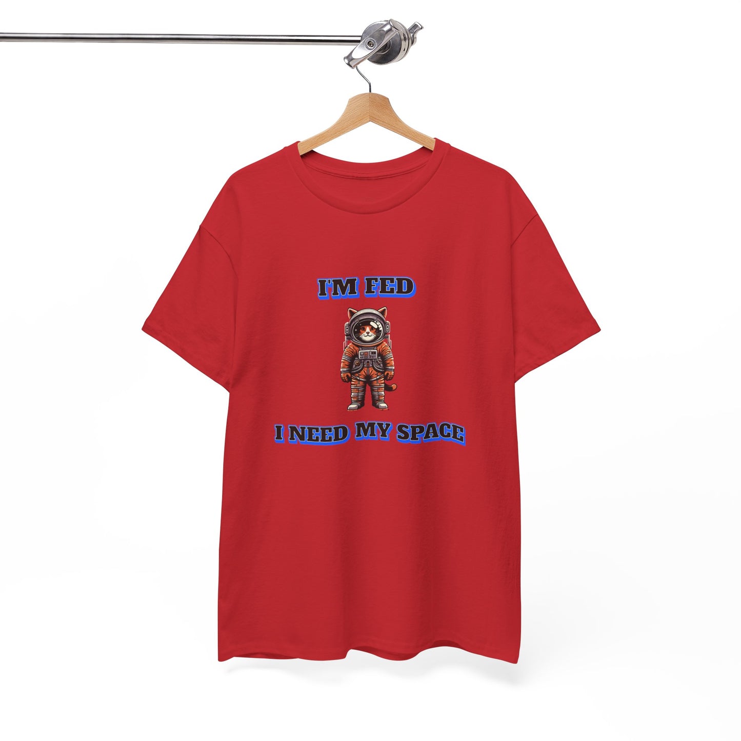 Funny cat lover shirt I'm Fed, I Need My Space - Funny Gift, Casual Wear, Animal Lover Shirt, Self-Care Humor, Everyday Comfort