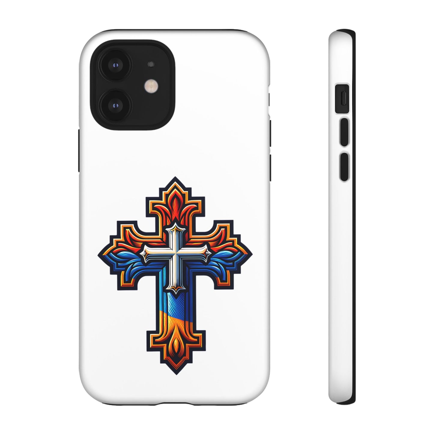 Armenian cross flag phone case iPhone Samsung Google, Christian phone case, white phone case