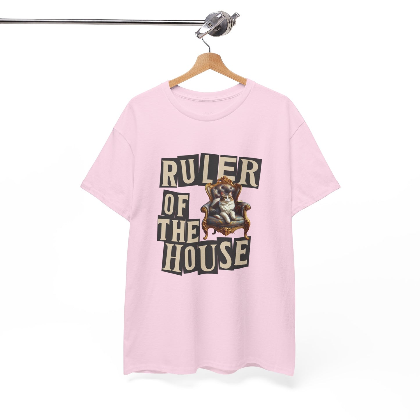 Ruler of the House Tee, Funny Pet Shirt, Gift for Cat Lovers, Unisex Cotton Tee, Casual Wear for Pet Owners