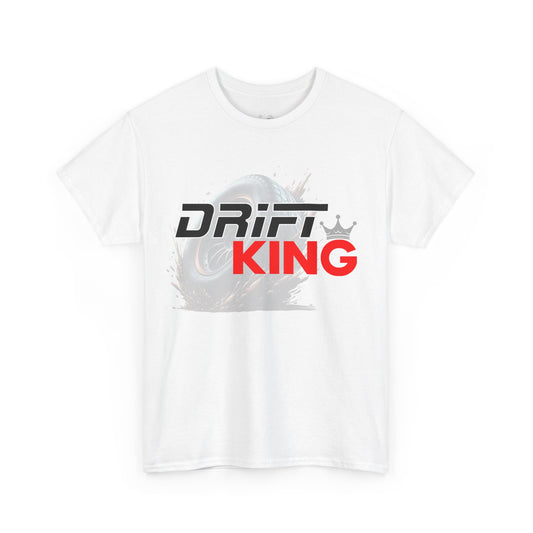 Drift King Unisex Heavy Cotton Tee - Perfect for Car Enthusiasts, Automotive Events, Gift for Drivers, Street Racing Apparel, Casual Wear