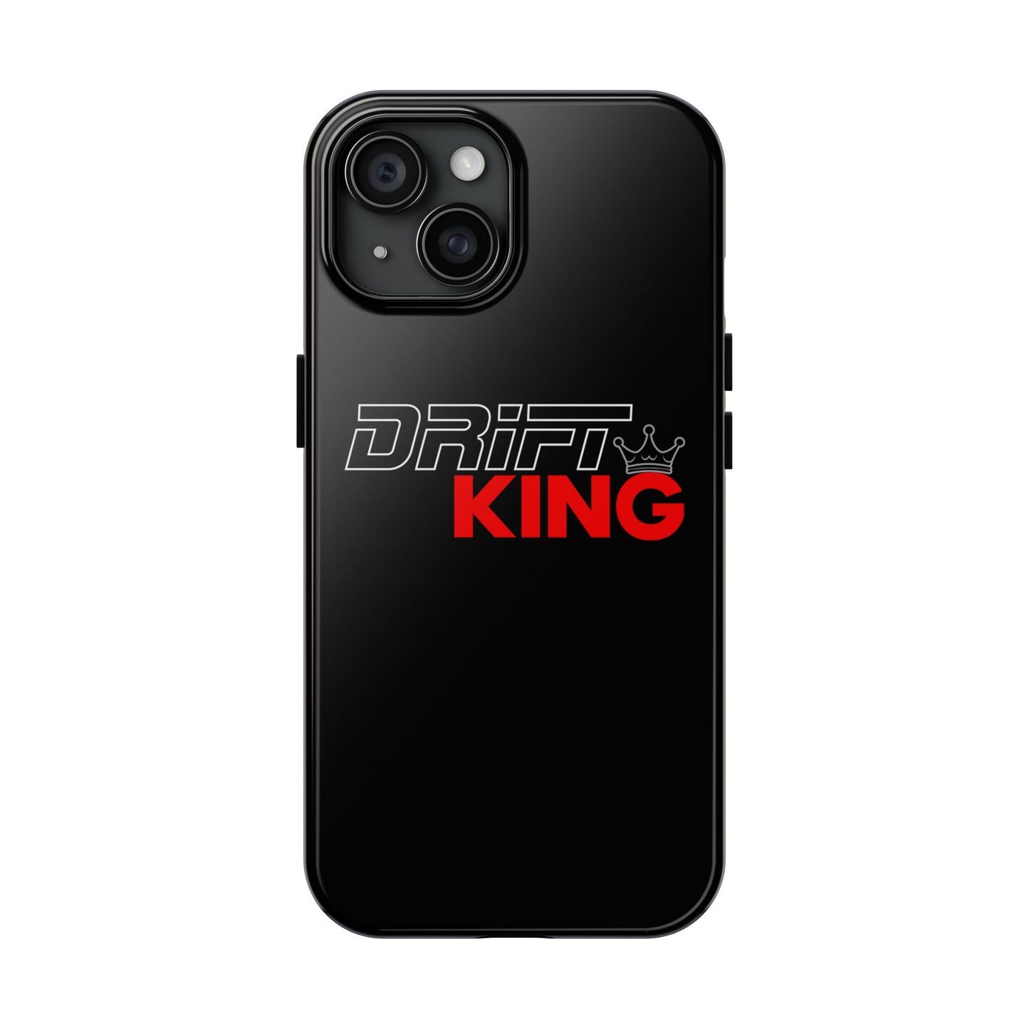 Drift King iPhone Compatible Black Phone Case | Tough Protective Phone Case