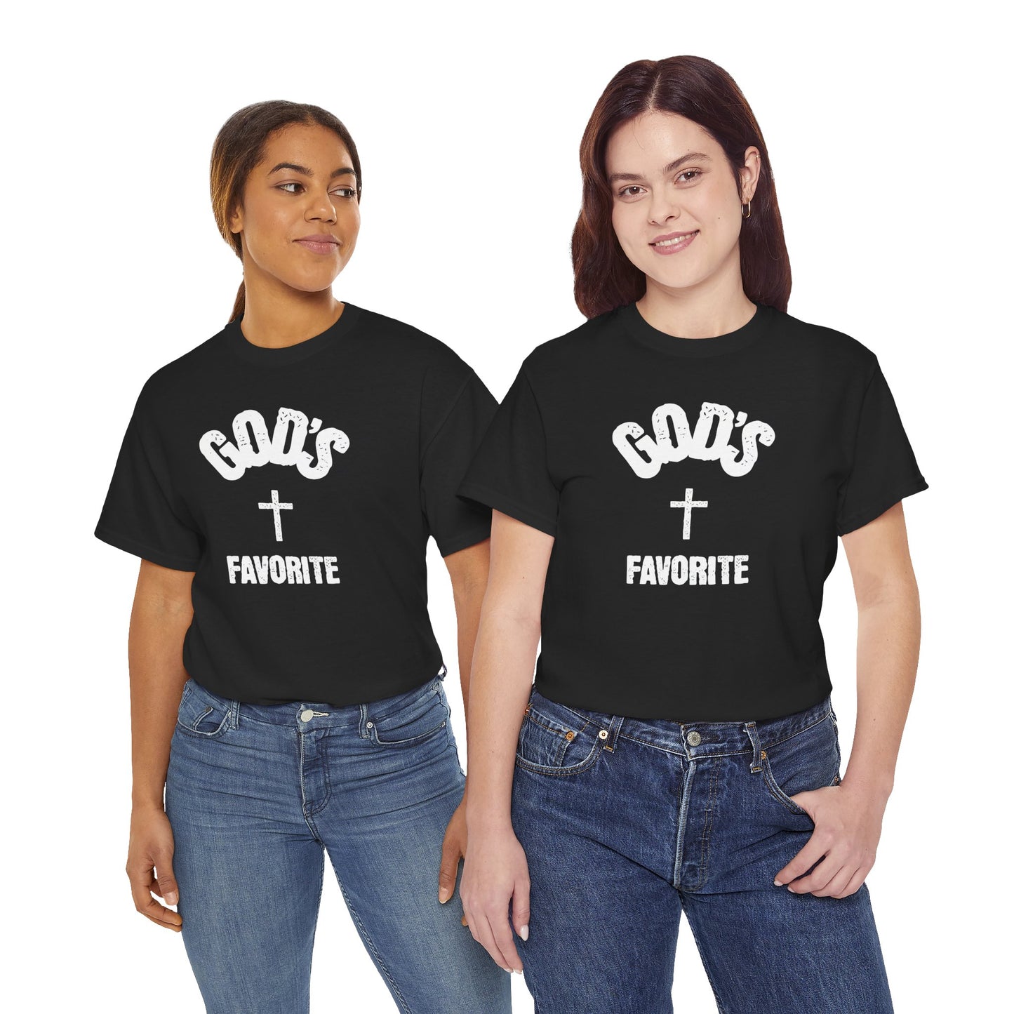 God's Favorite T-Shirt — Christian Cross Faith Graphic Tee