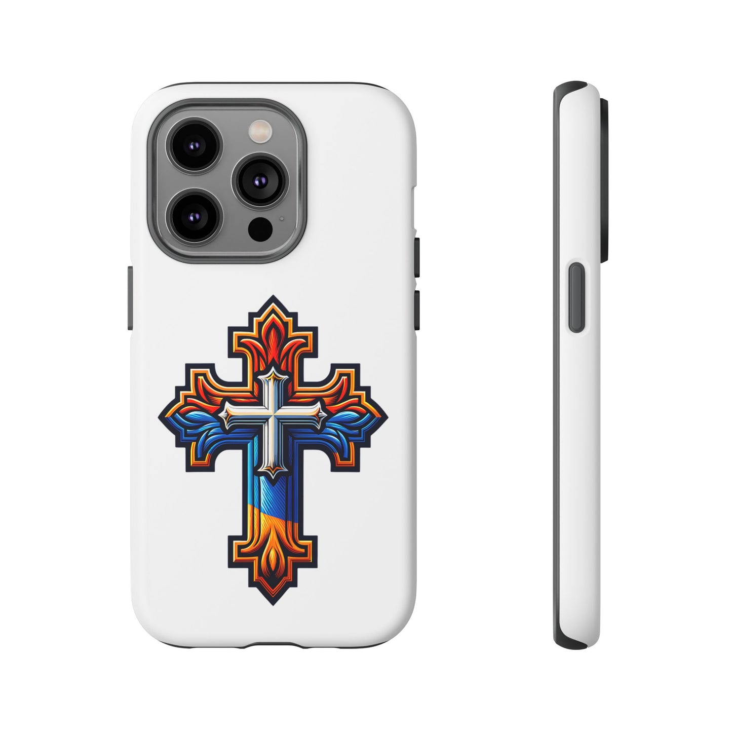 Armenian cross flag phone case iPhone Samsung Google, Christian phone case, white phone case