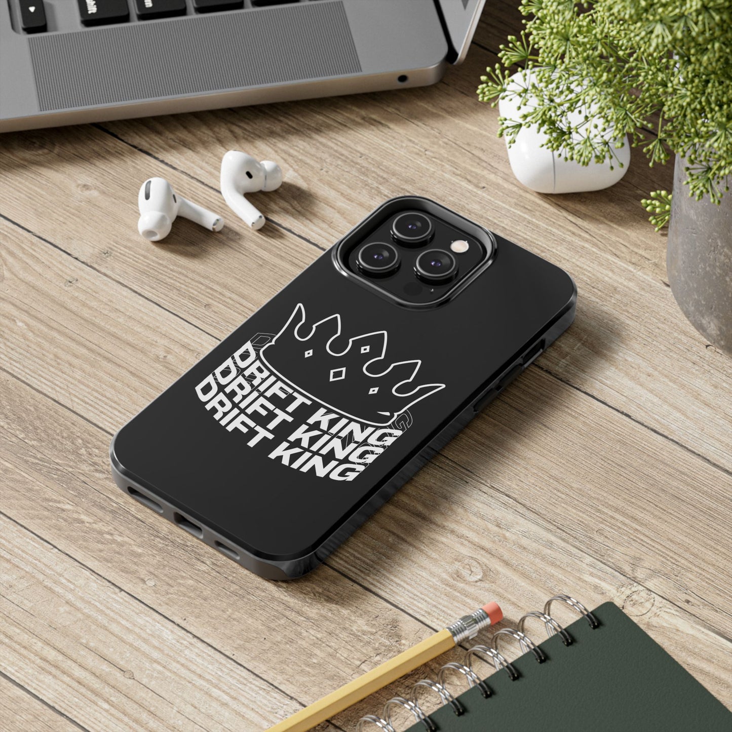 Drift King crown iPhone phone case | Tough Phone Case, racing typography iphone compatible