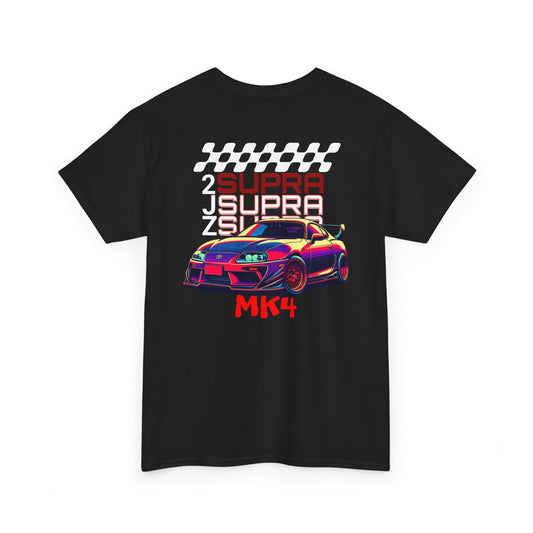 2JZ Supra MK4 Unisex Heavy Cotton Tee - Perfect T-Shirt for Car Enthusiasts, Gift for Birthdays, Car Shows, Everyday Wear