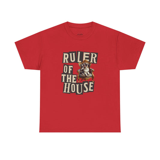 Ruler of the House Tee, Funny Pet Shirt, Gift for Cat Lovers, Unisex Cotton Tee, Casual Wear for Pet Owners