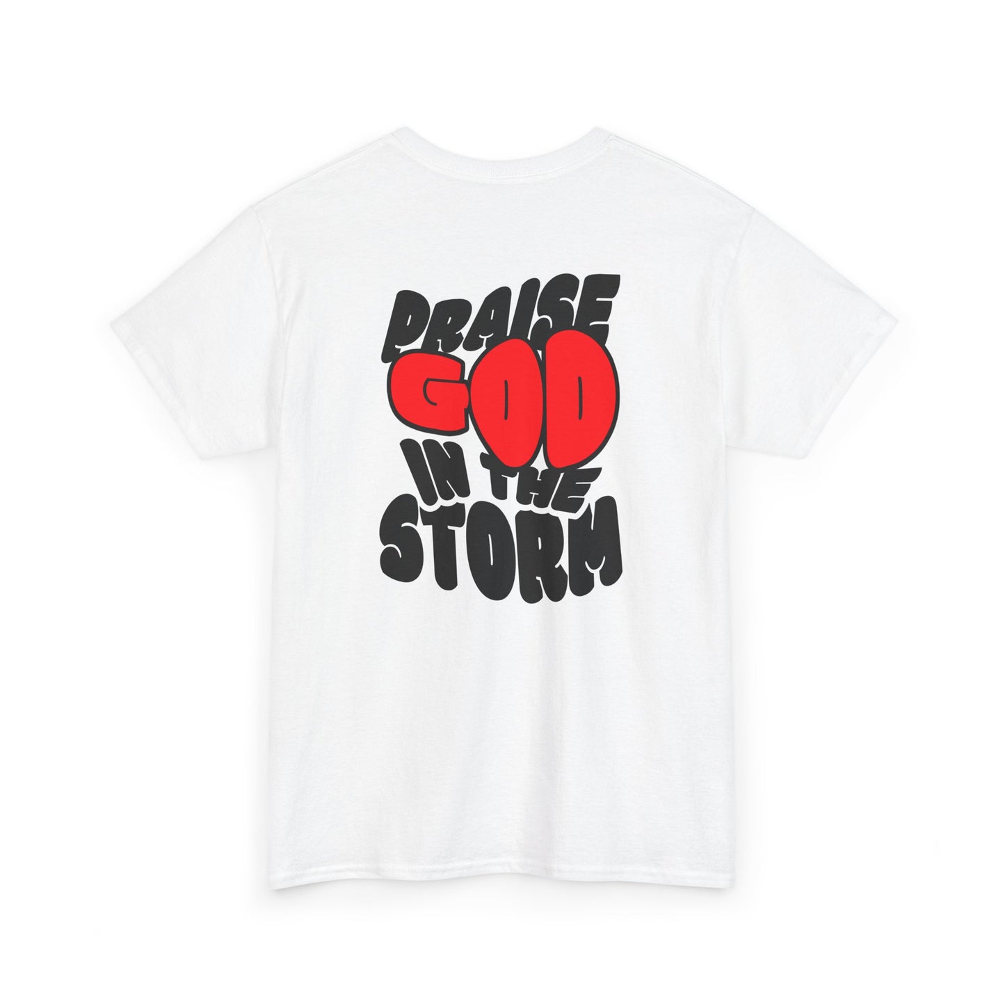 Praise God in the Storm Tee | Religious Faith Typography, Christian Shirt