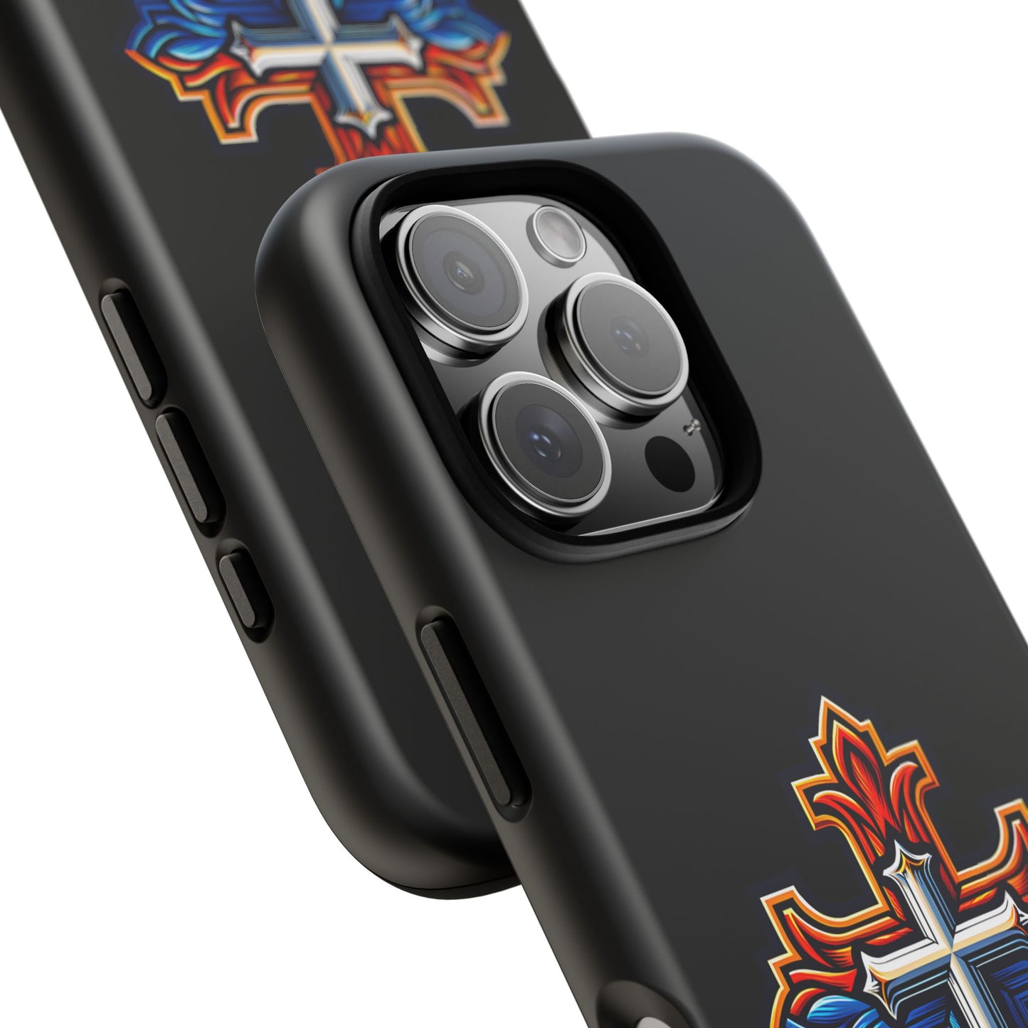 Armenian Cross phone case black, tough guard phone case