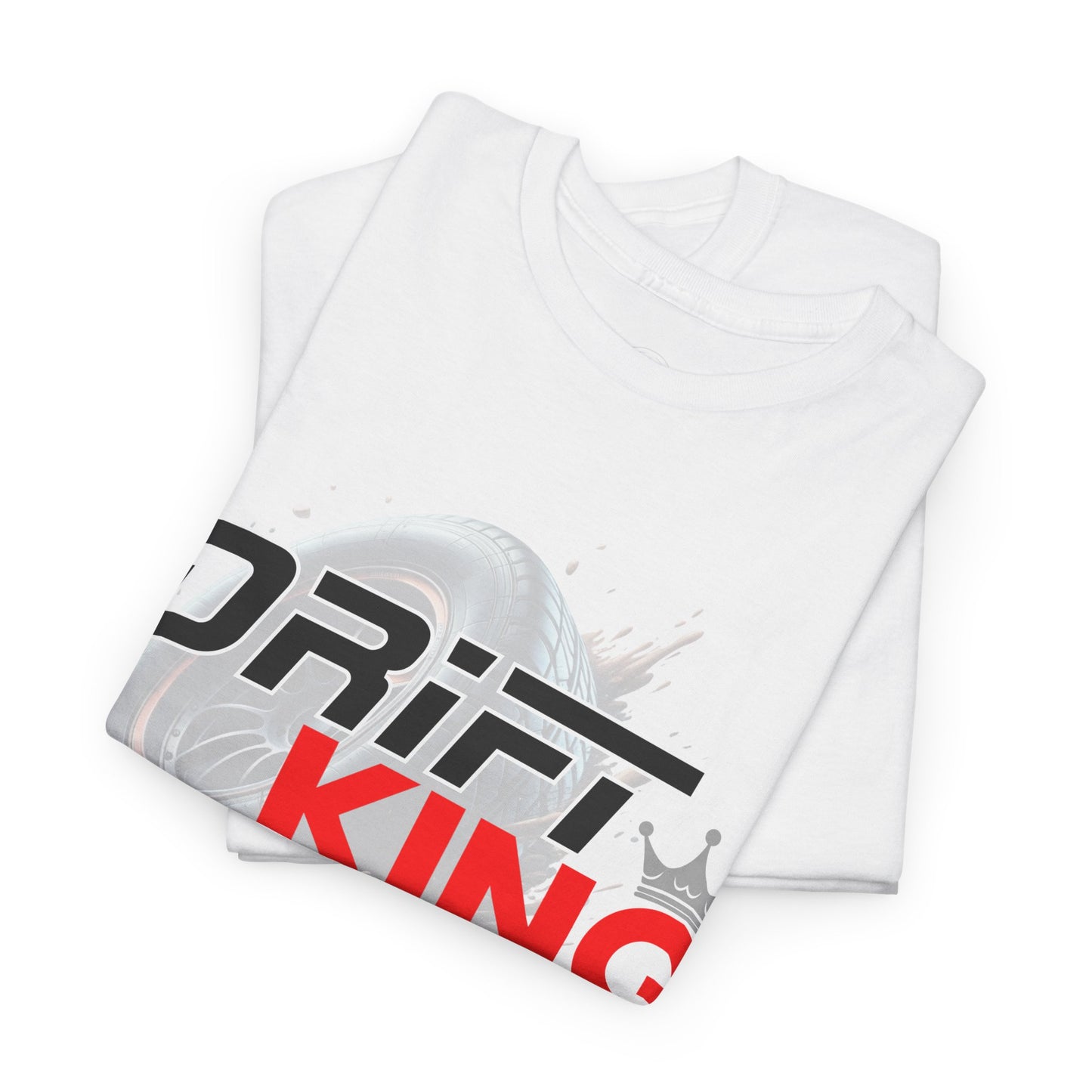 Drift King Unisex Heavy Cotton Tee - Perfect for Car Enthusiasts, Automotive Events, Gift for Drivers, Street Racing Apparel, Casual Wear