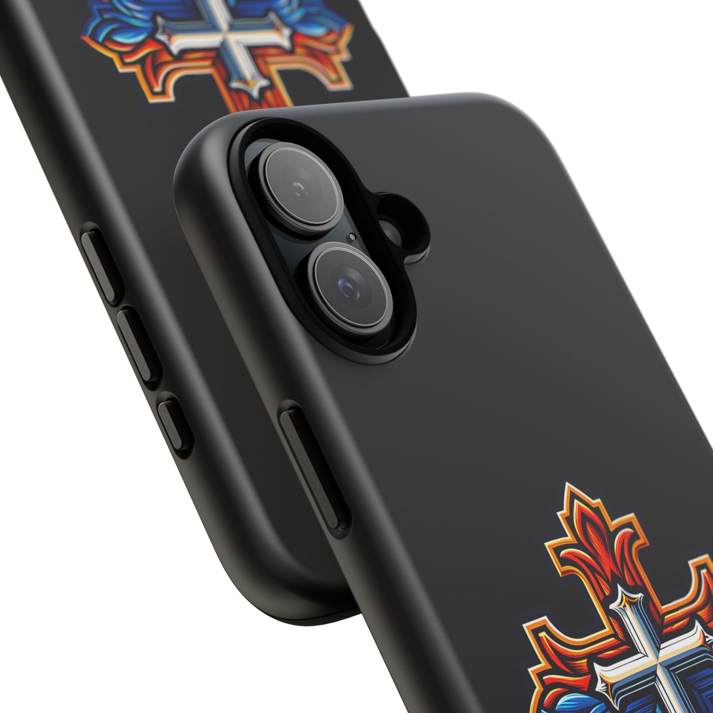 Armenian Cross phone case black, tough guard phone case