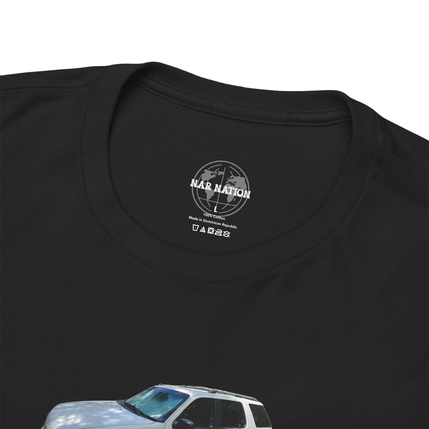 White Ford SUV Trio T-Shirt – Front, Side & Rear View Car Tee for Auto Enthusiasts