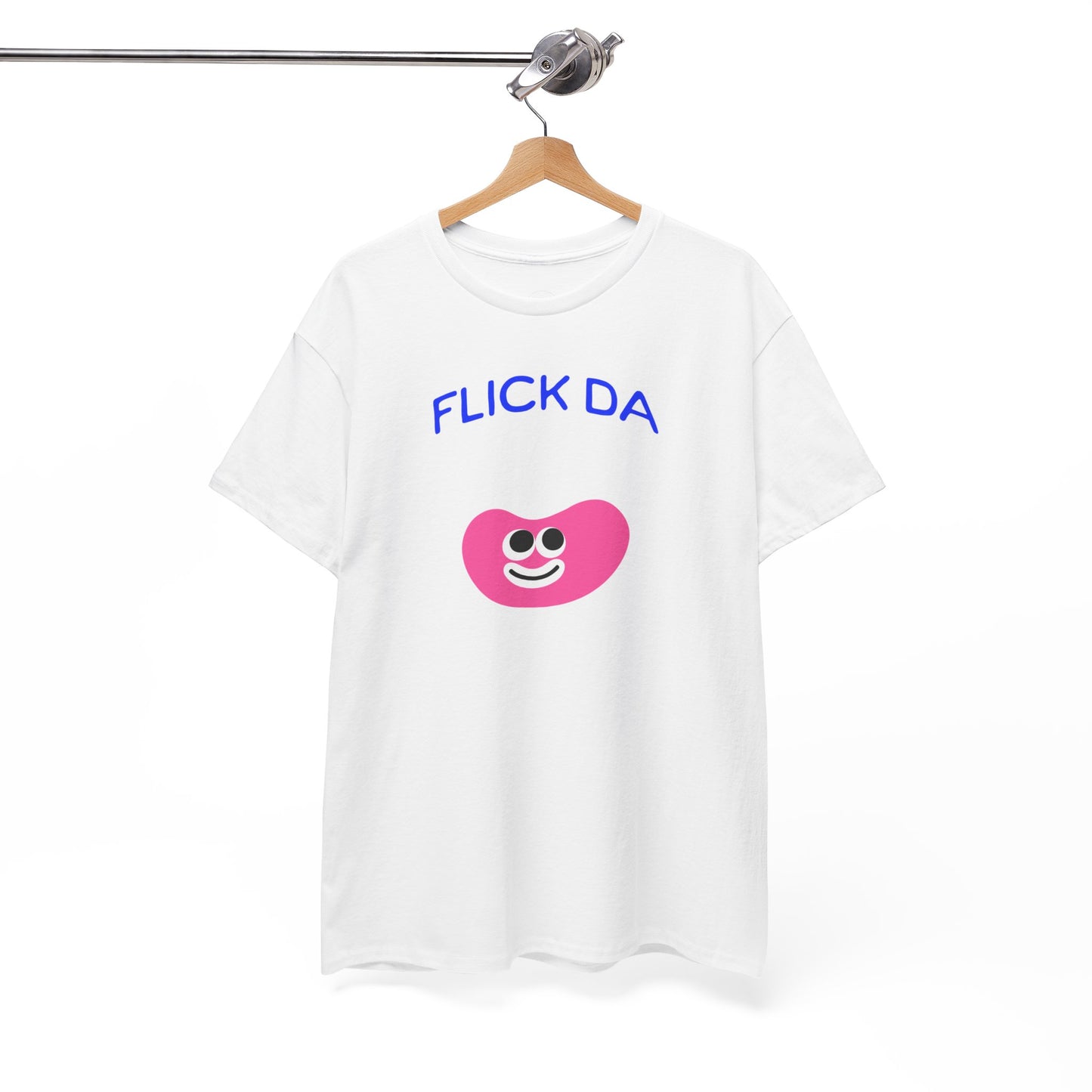 Flick Da Bean T-shirt , Funny T-Shirt, Fun Casual Wear, Gift for Friends, Everyday Summer Style, Comfortable Tee