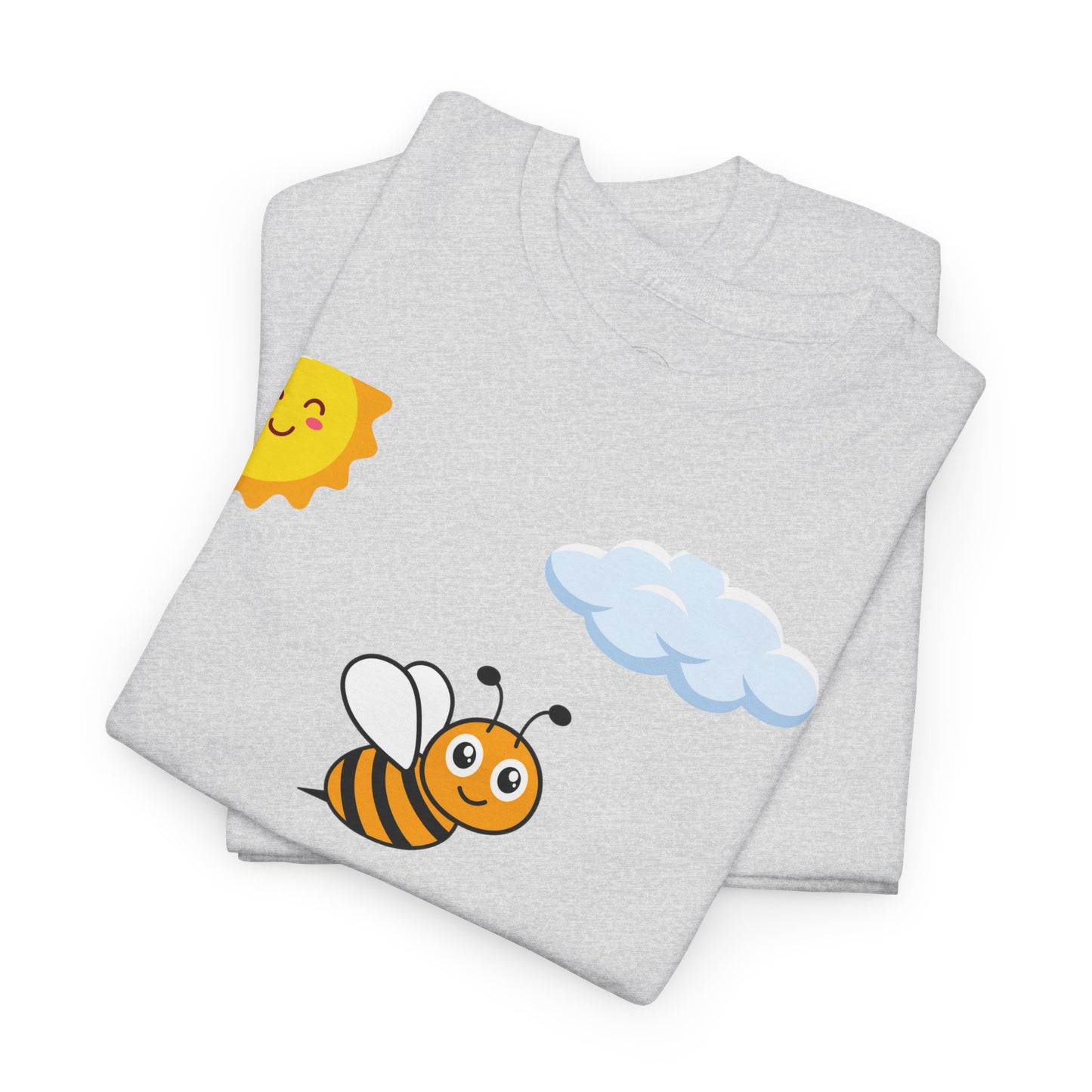 Cute be positive t-shirt. bee plus t-shirt