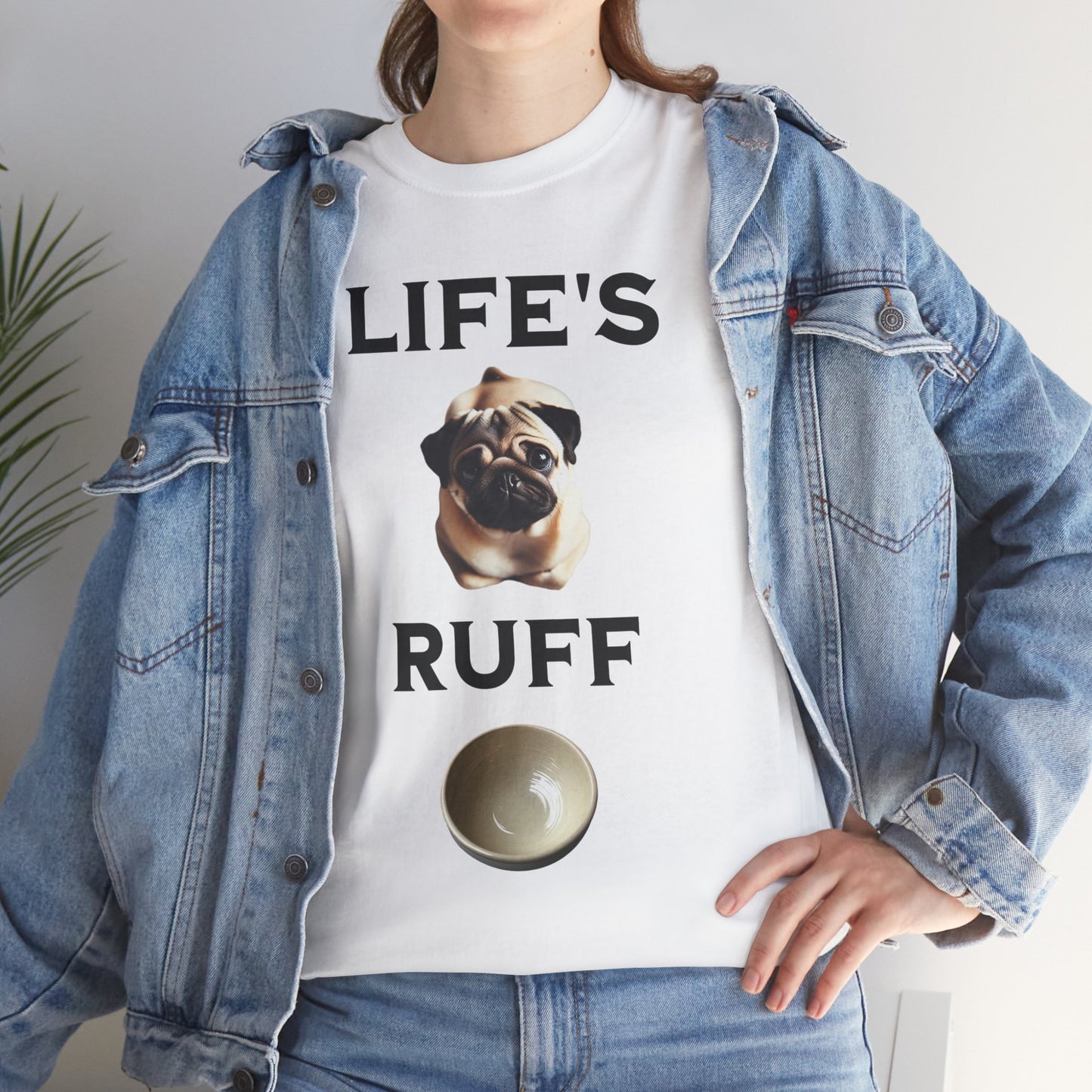 Life is Ruff Funny Shirt, Funny Dog Lover Shirt, Gifts for Pet Owners, Casual Wear, Dog-Themed Apparel, Birthday Gift