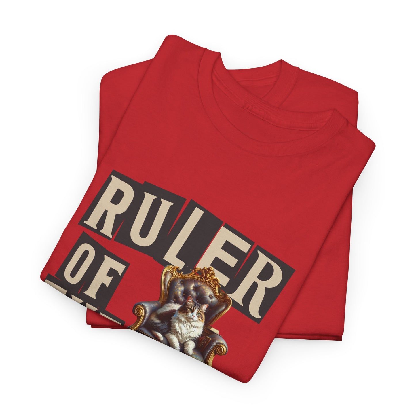 Ruler of the House Tee, Funny Pet Shirt, Gift for Cat Lovers, Unisex Cotton Tee, Casual Wear for Pet Owners