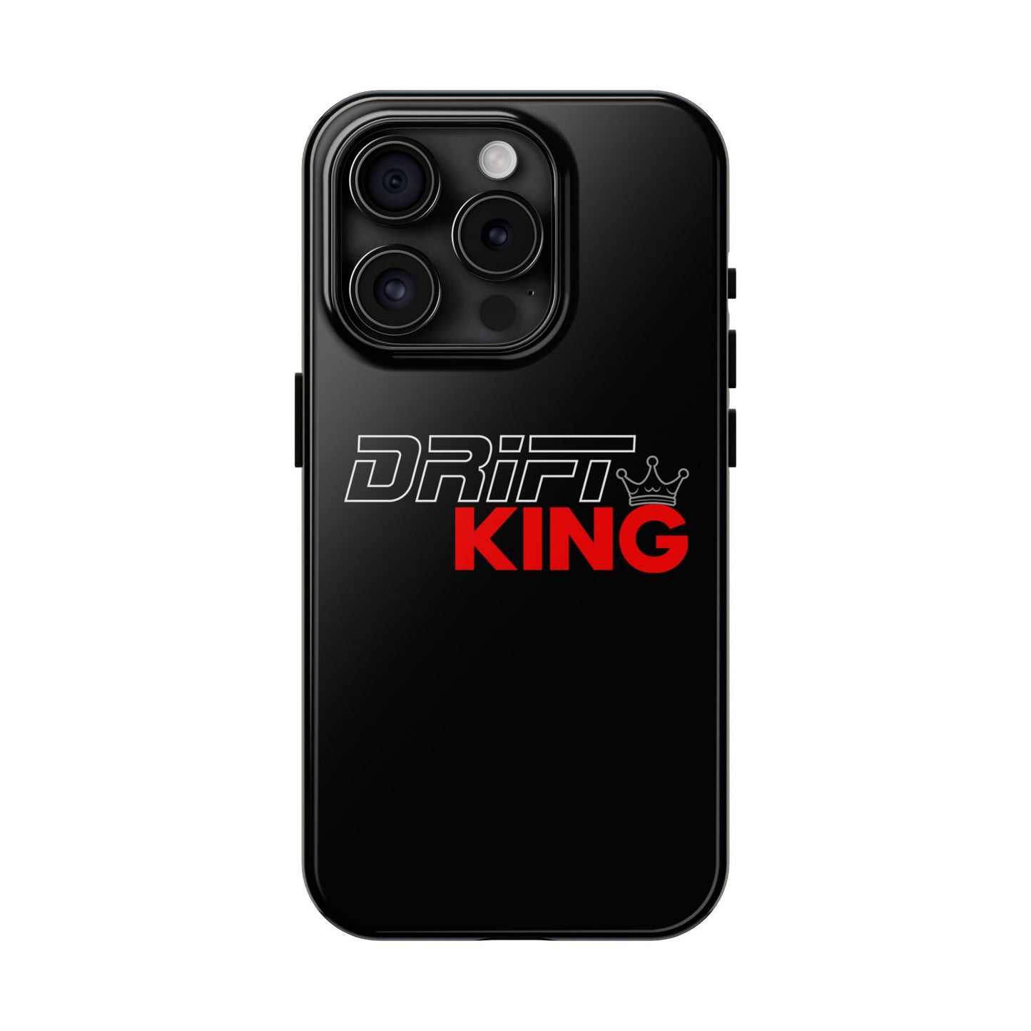 Drift King iPhone Compatible Black Phone Case | Tough Protective Phone Case