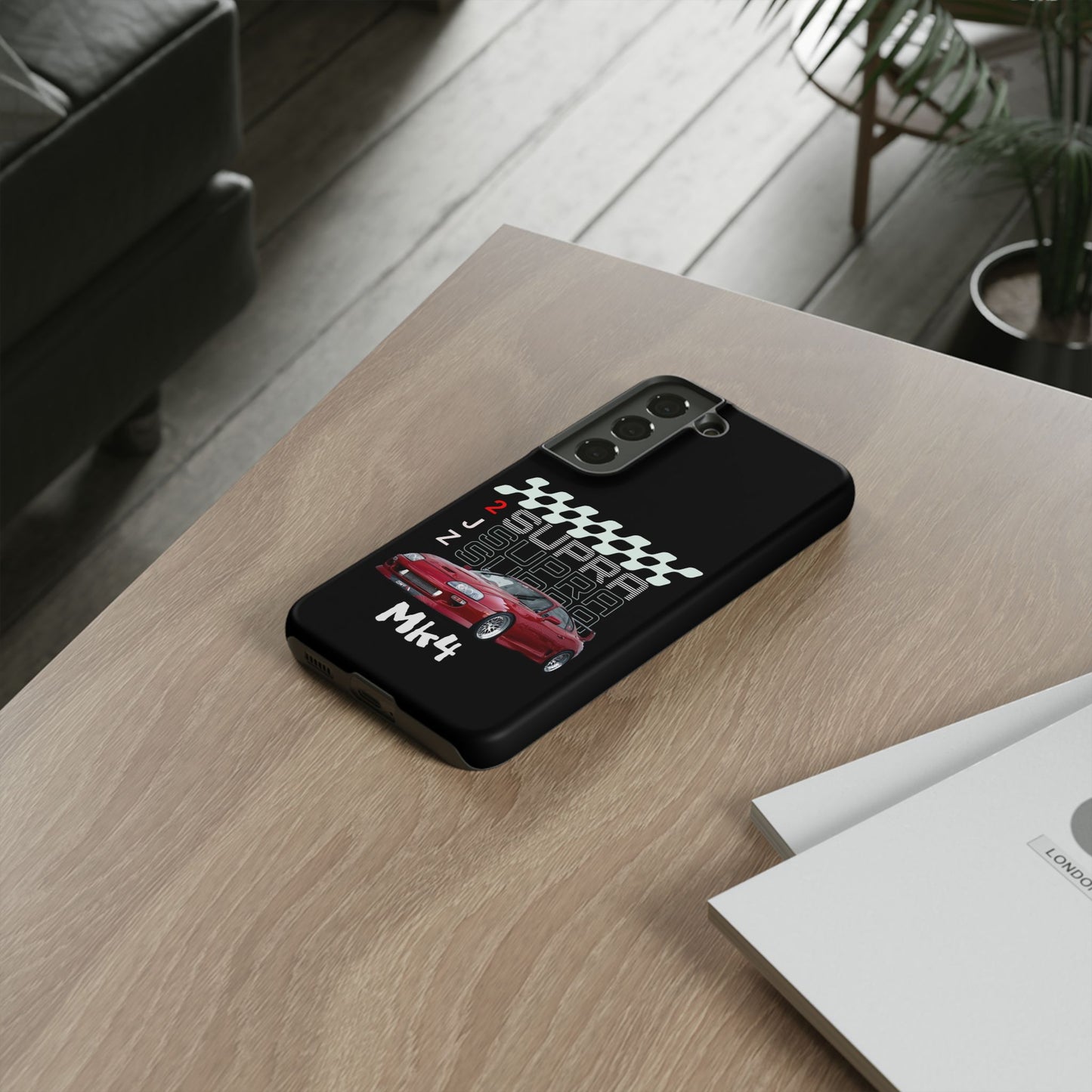 Toyota Supra Car Enthusiasts | Mk4 Supra Phone Case, Racing Accessories, Birthday & Holiday Present, Customizable Design