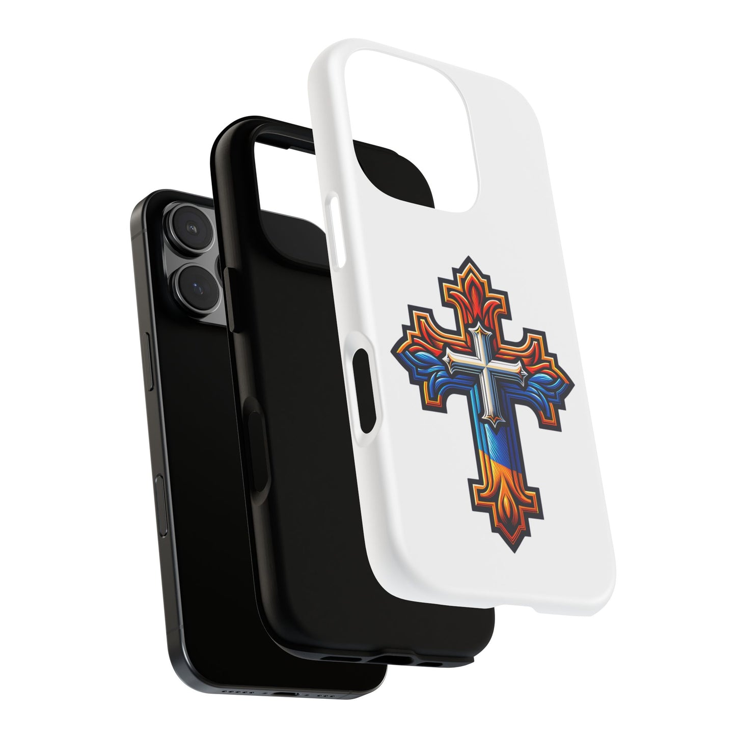Armenian cross flag phone case iPhone Samsung Google, Christian phone case, white phone case