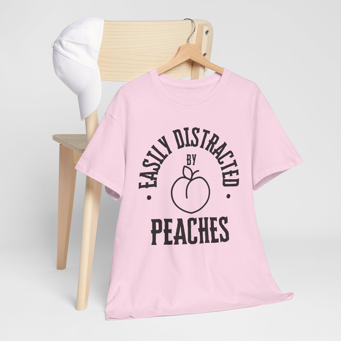 Easily Distracted by Peaches t-shirt, funny t-shirt, peach lovers shirt