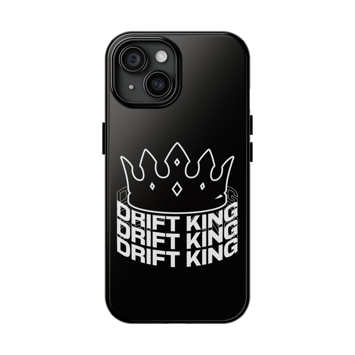 Drift King crown iPhone phone case | Tough Phone Case, racing typography iphone compatible