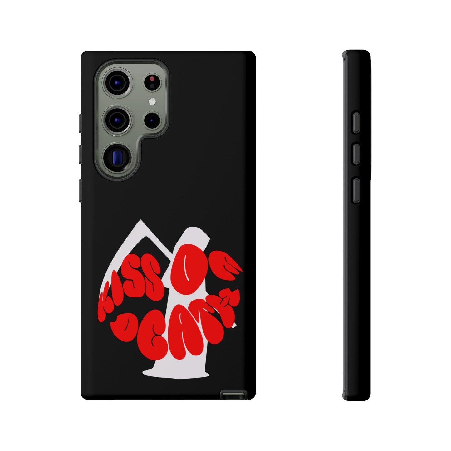 kiss Of Death Phone Case , cool phone case, cool design phone case, iPhone phone case, Samsung phone case, google phone case, black case