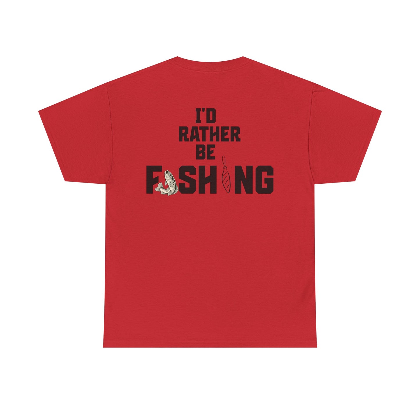I'd Rather Be Fishing Tee | Fishing Graphic Shirt, Angler Design