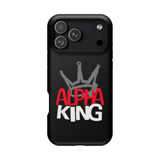 Alpha King Crown phone case compatible with iphone  16 and 17 | Magnetic back impact-resistant case