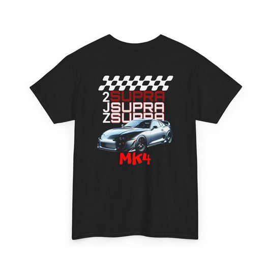 2JZ Supra MK4 Unisex Heavy Cotton Tee - Perfect T-Shirt for Car Enthusiasts, Gift for Birthdays, Car Shows, Everyday Wear
