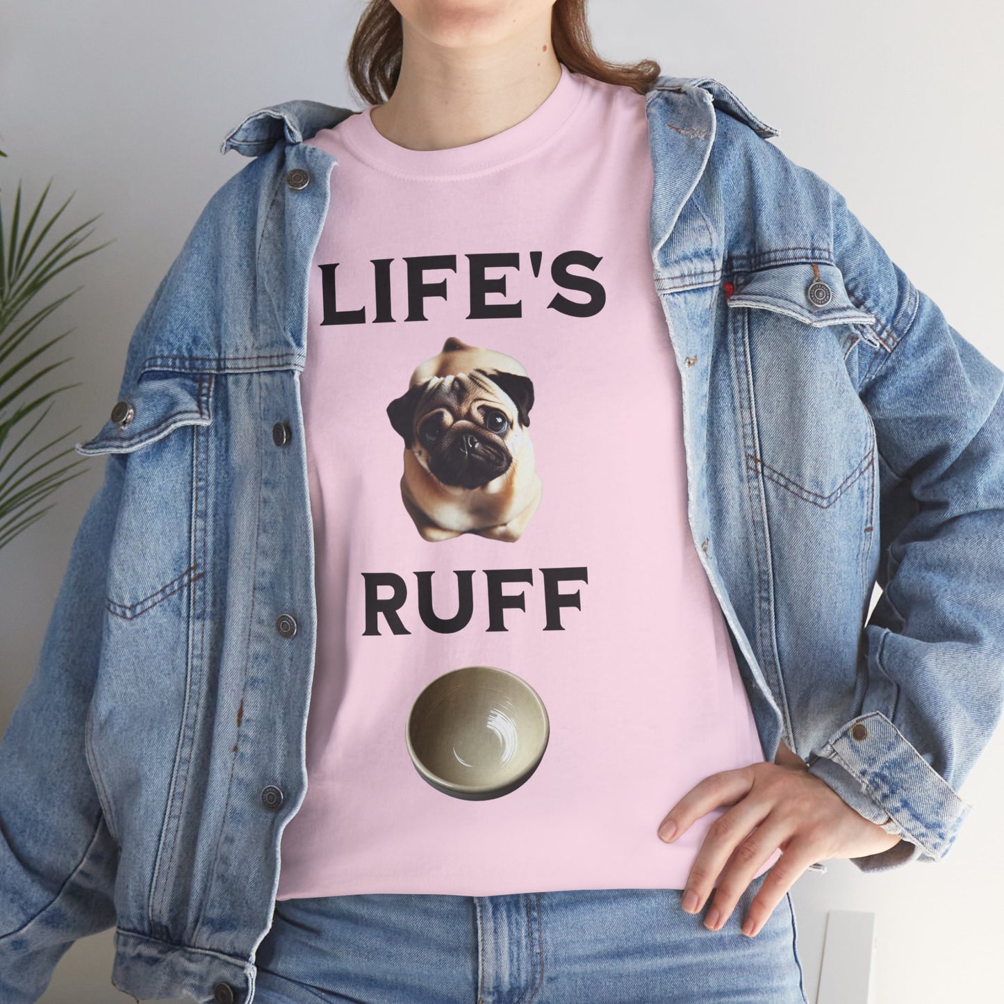 Life is Ruff Funny Shirt, Funny Dog Lover Shirt, Gifts for Pet Owners, Casual Wear, Dog-Themed Apparel, Birthday Gift