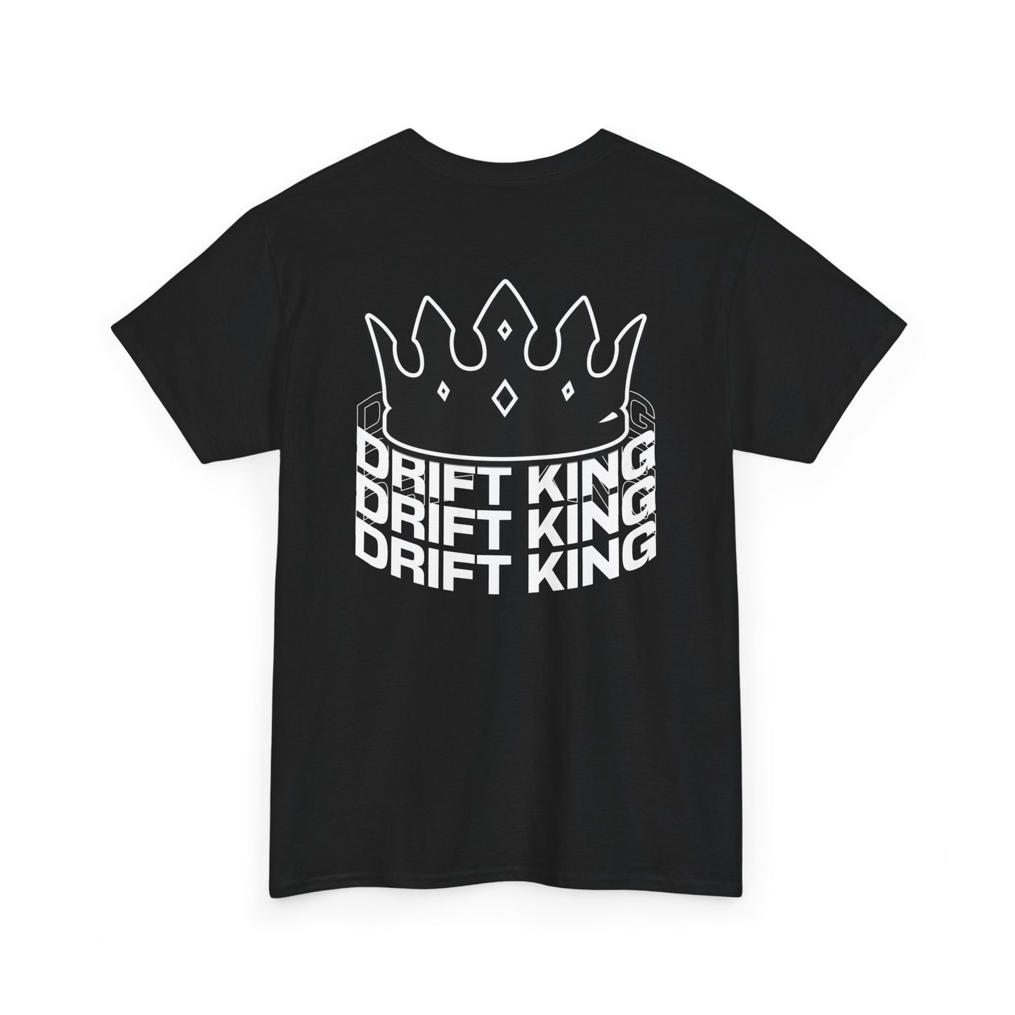 Drift King Unisex Heavy Cotton Tee - Stylish Streetwear, Perfect for Car Enthusiasts, Gift for Drivers, Casual Wear, Unique Tee
