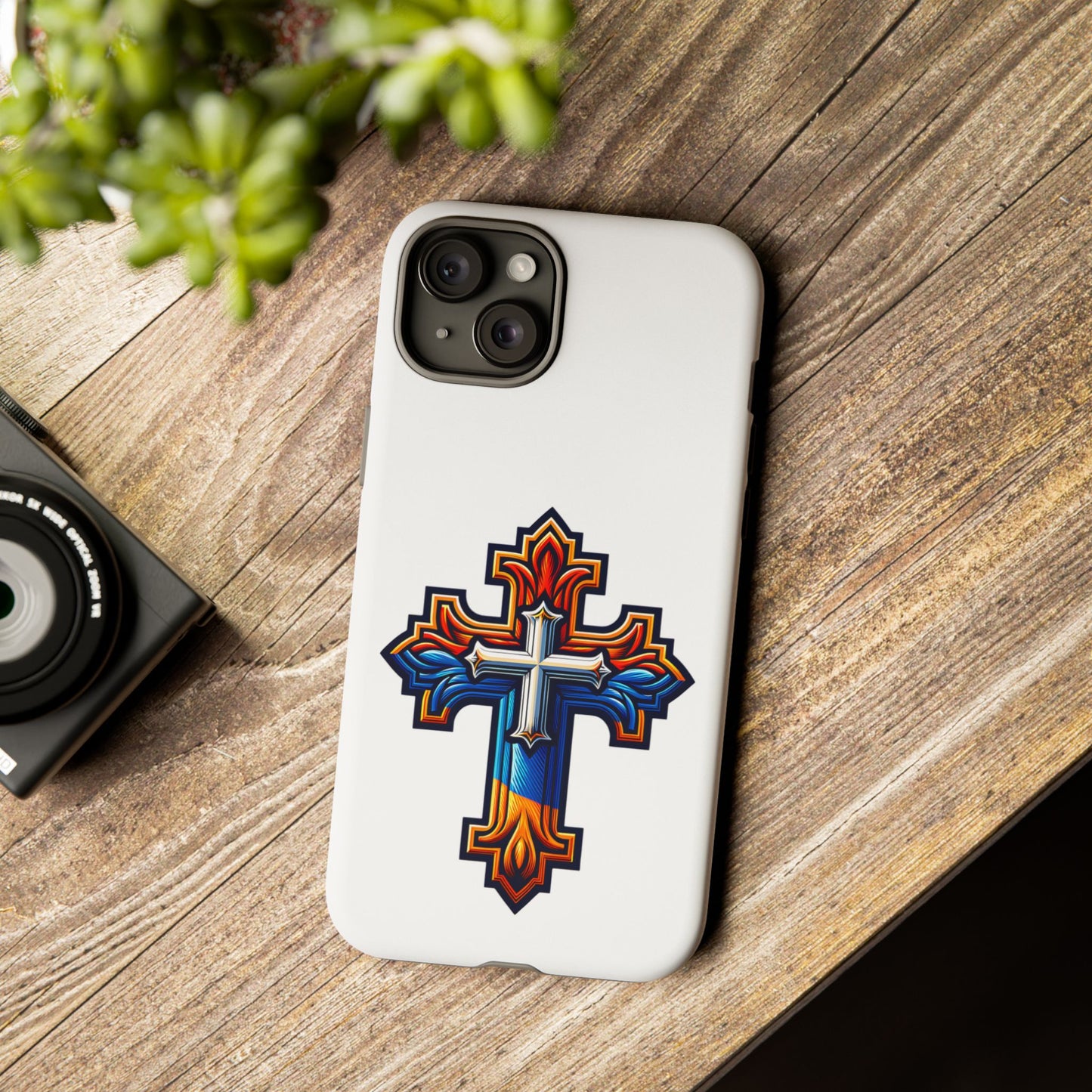 Armenian cross flag phone case iPhone Samsung Google, Christian phone case, white phone case