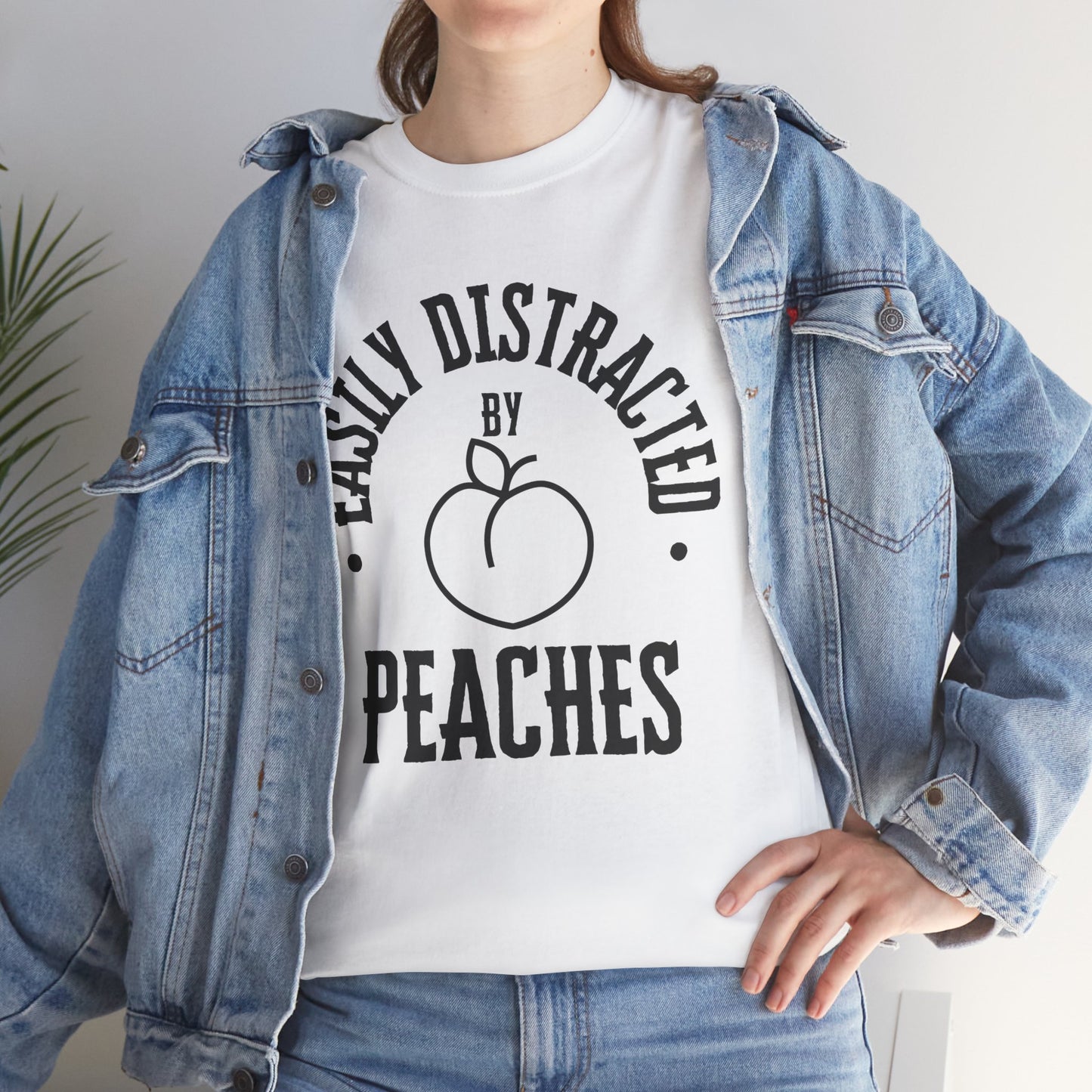 Easily Distracted by Peaches t-shirt, funny t-shirt, peach lovers shirt