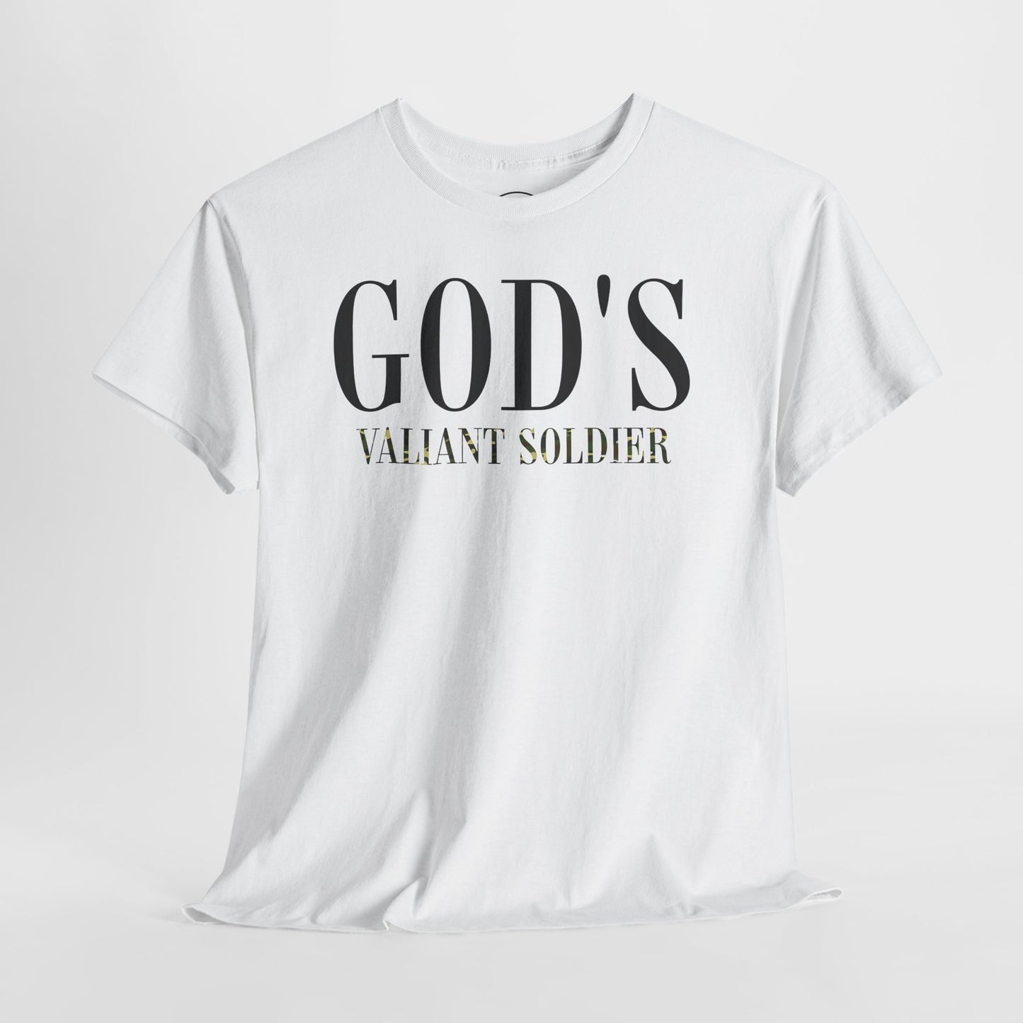 God's Valiant Soldier T-Shirt — Christian Faith Inspirational Tee